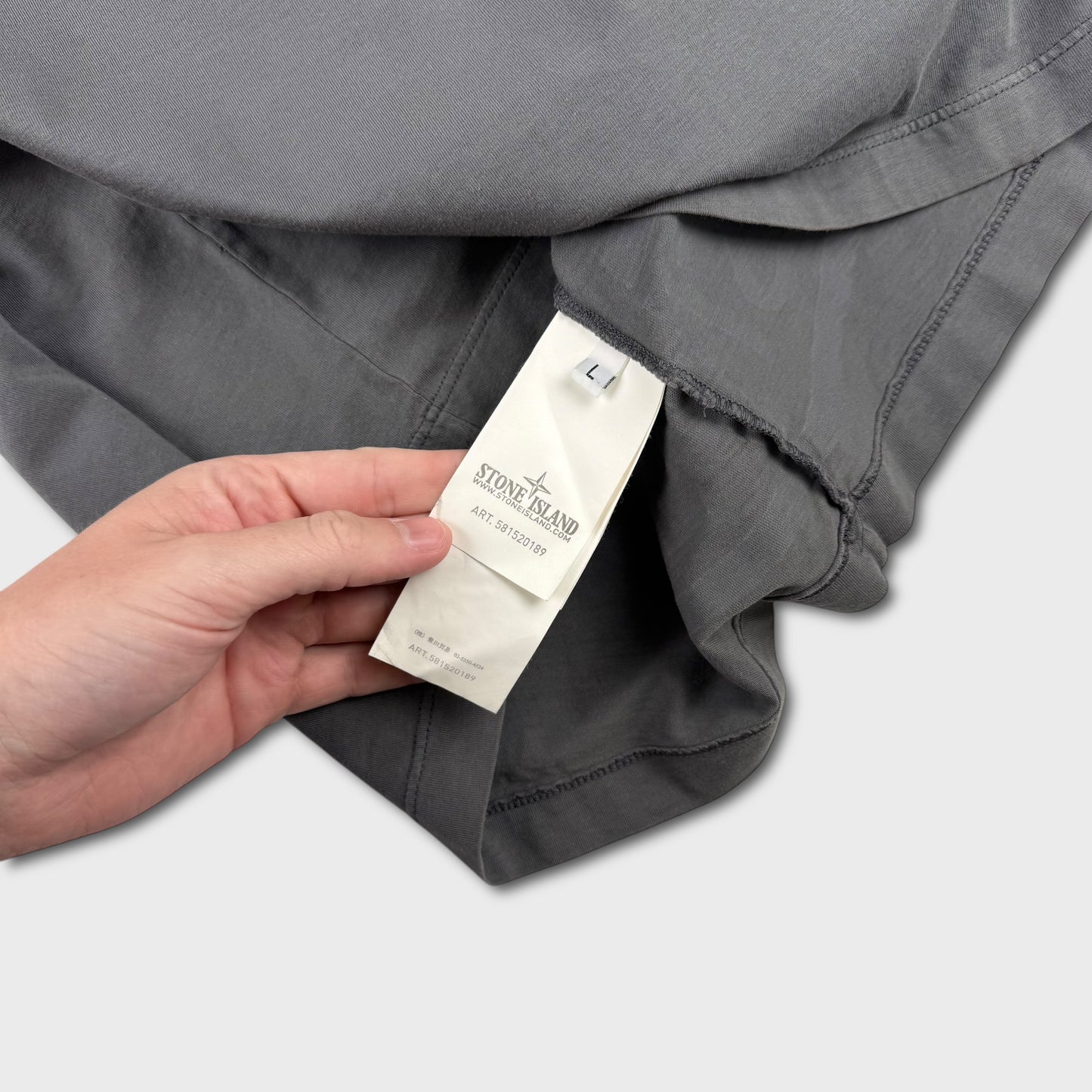 Stone Island Charcoal Reflective T-Shirt L