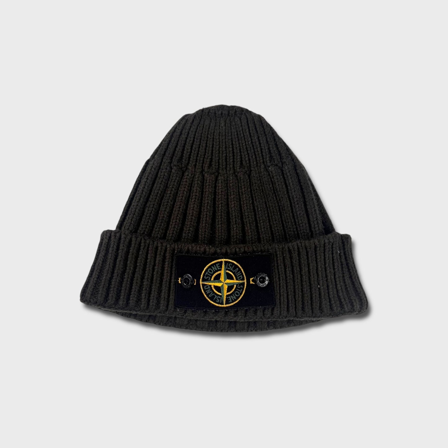 Stone Island Ribbed Badge Beanie OS