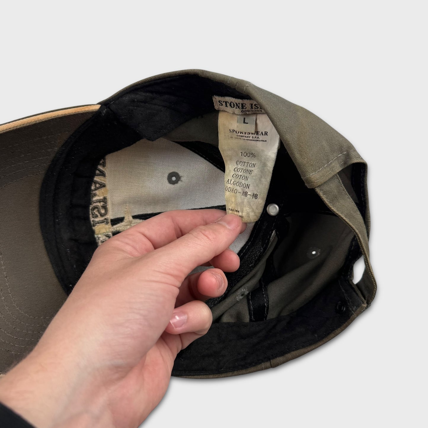 Stone Island 2000’s Spellout Cap L