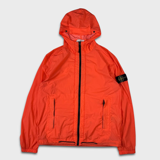 Stone Island Bright Orange Skin Touch Nylon Jacket L