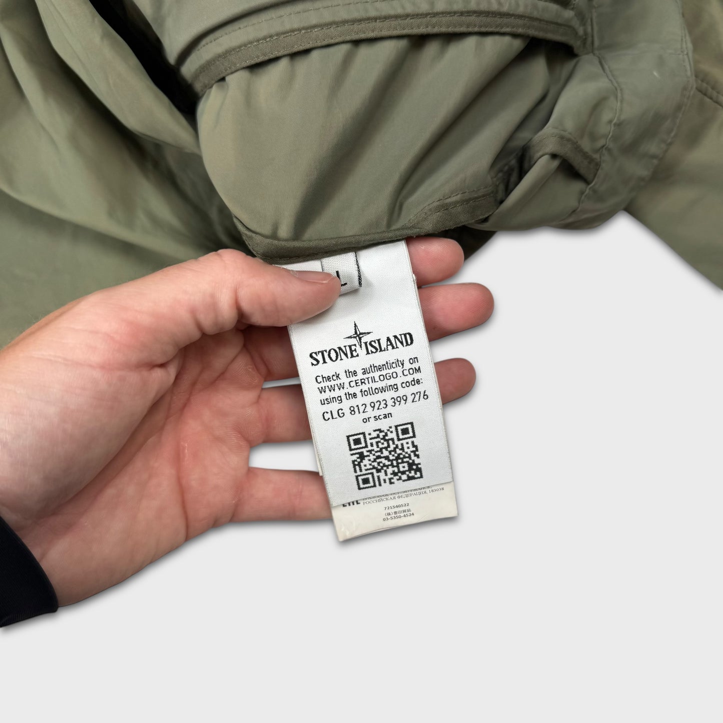Stone Island Olive Micro Reps Jacket L