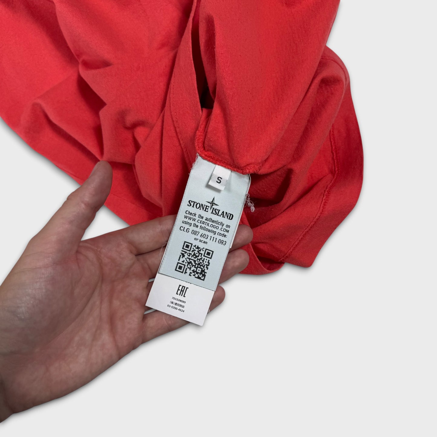 Stone Island Red Reflective T-Shirt S