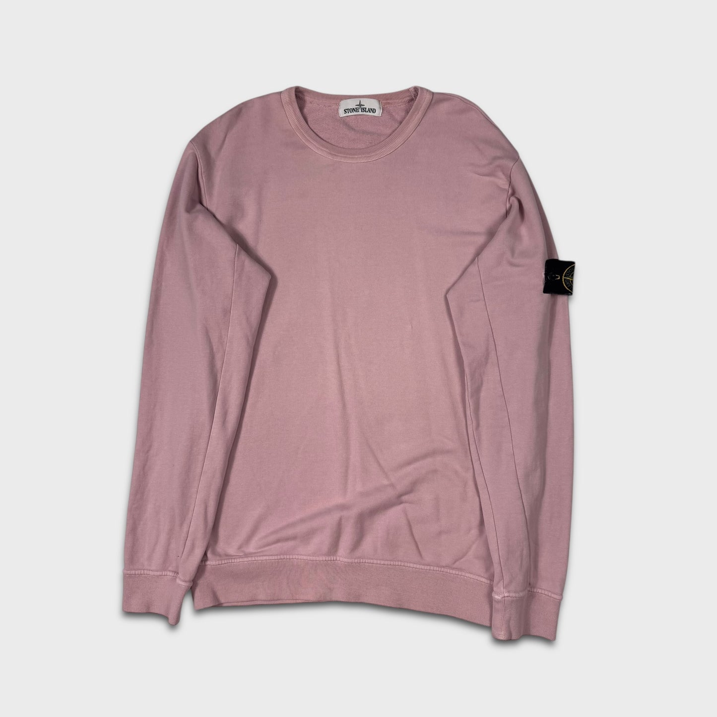 Stone Island Pink Crewneck Sweatshirt L