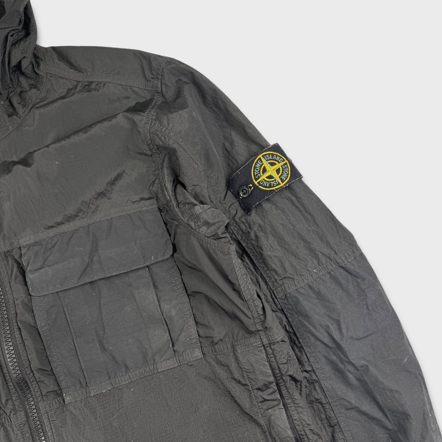 Stone Island Black Nylon Metal Watro M