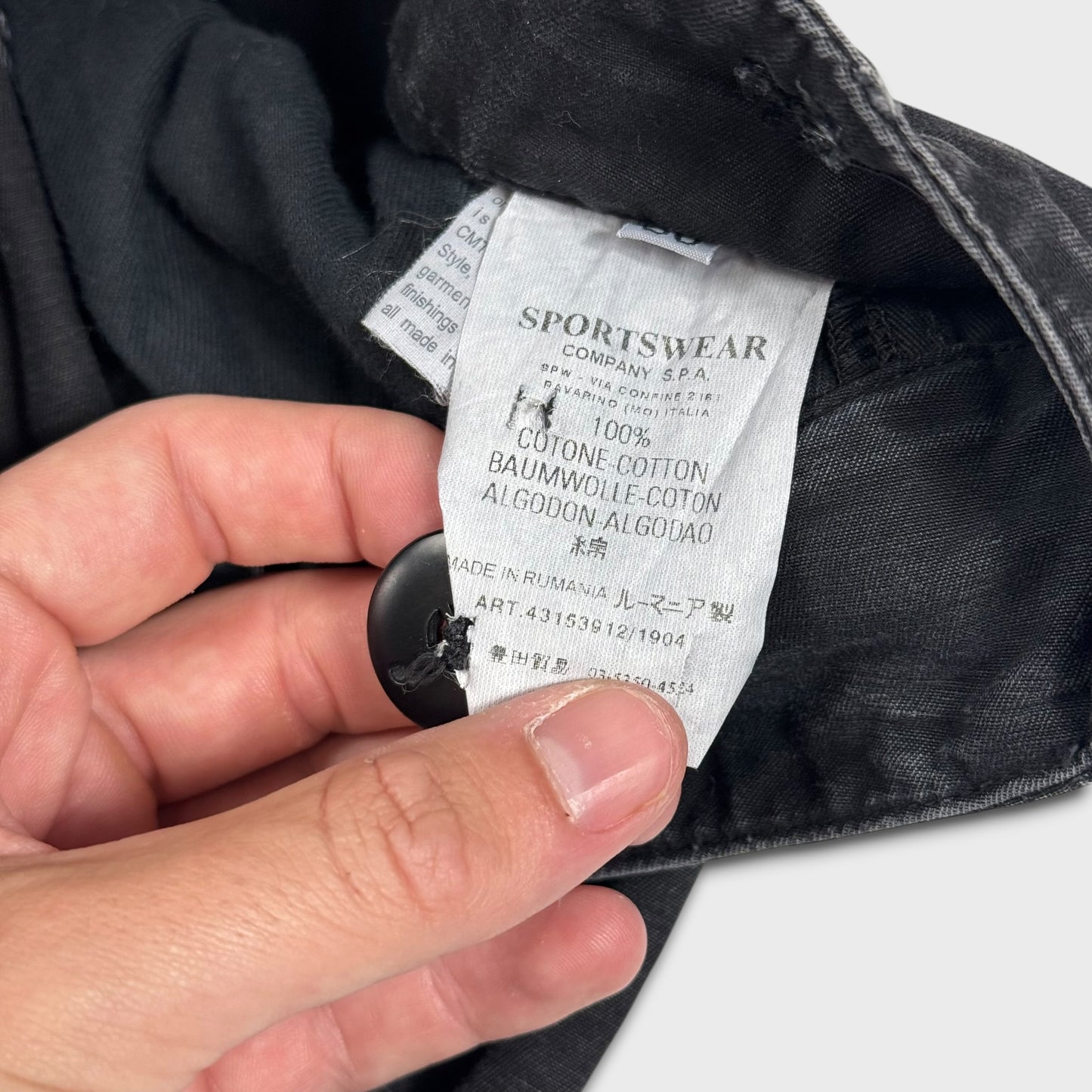 Stone Island Archive 2005 Baggy Cargo Pants W36
