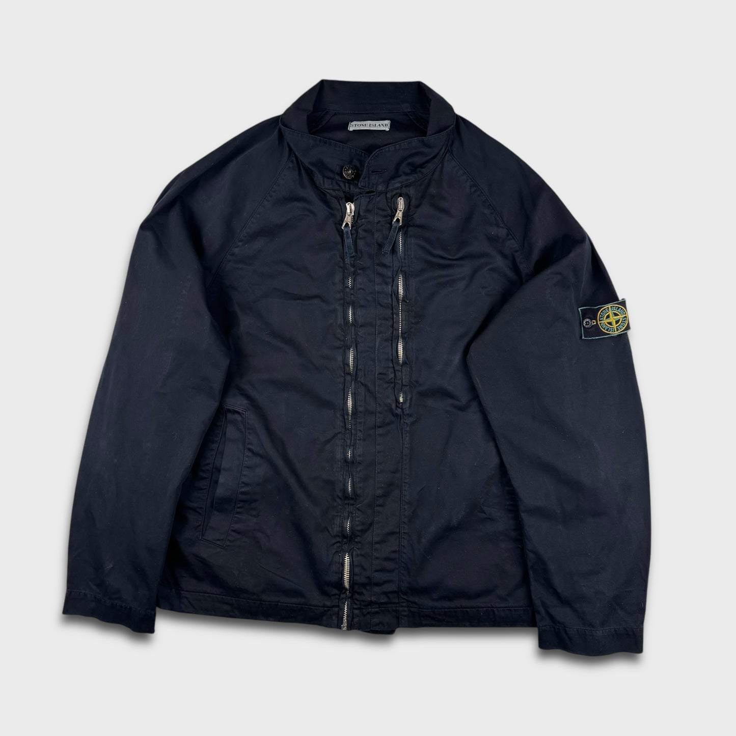 Stone Island 1990’s Raso Gommato Double Zip Jacket XXL