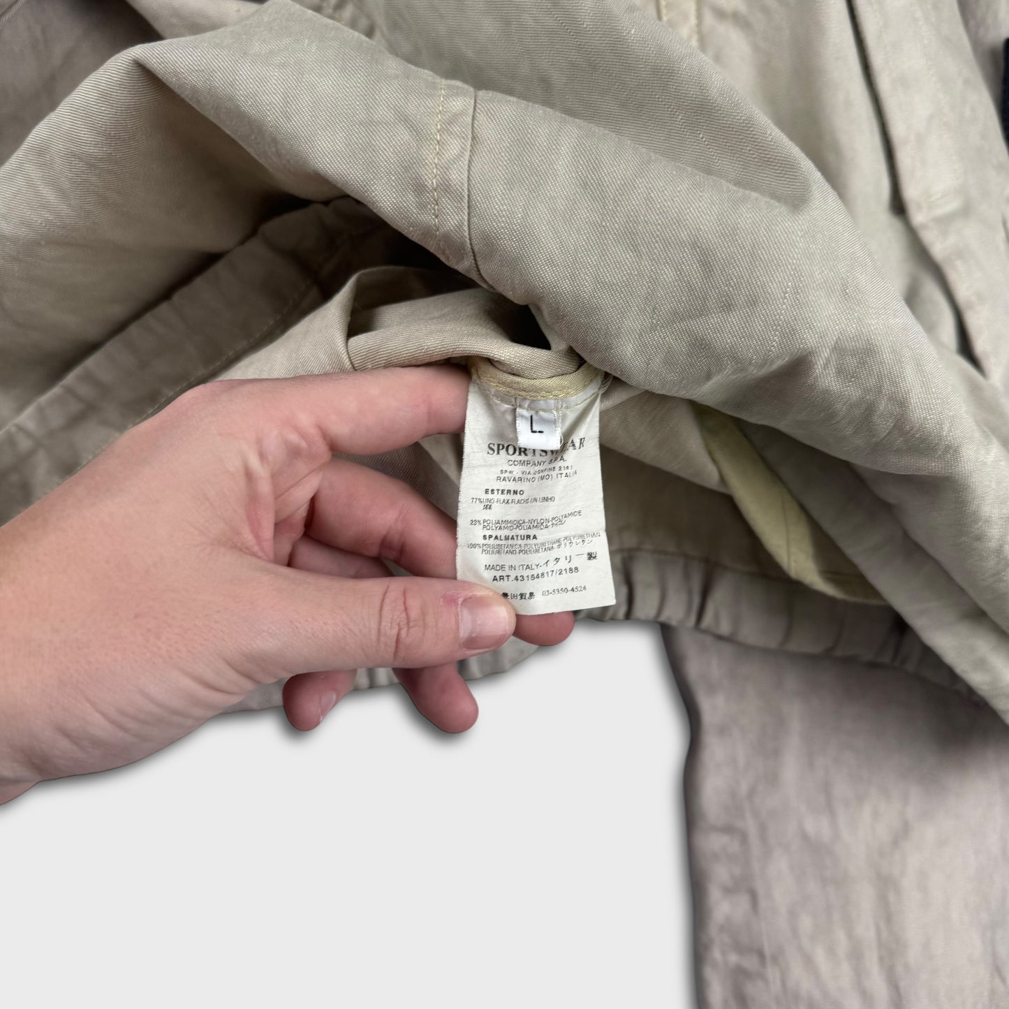 Stone Island 2000’s Paul Harvey Canvas Jacket L