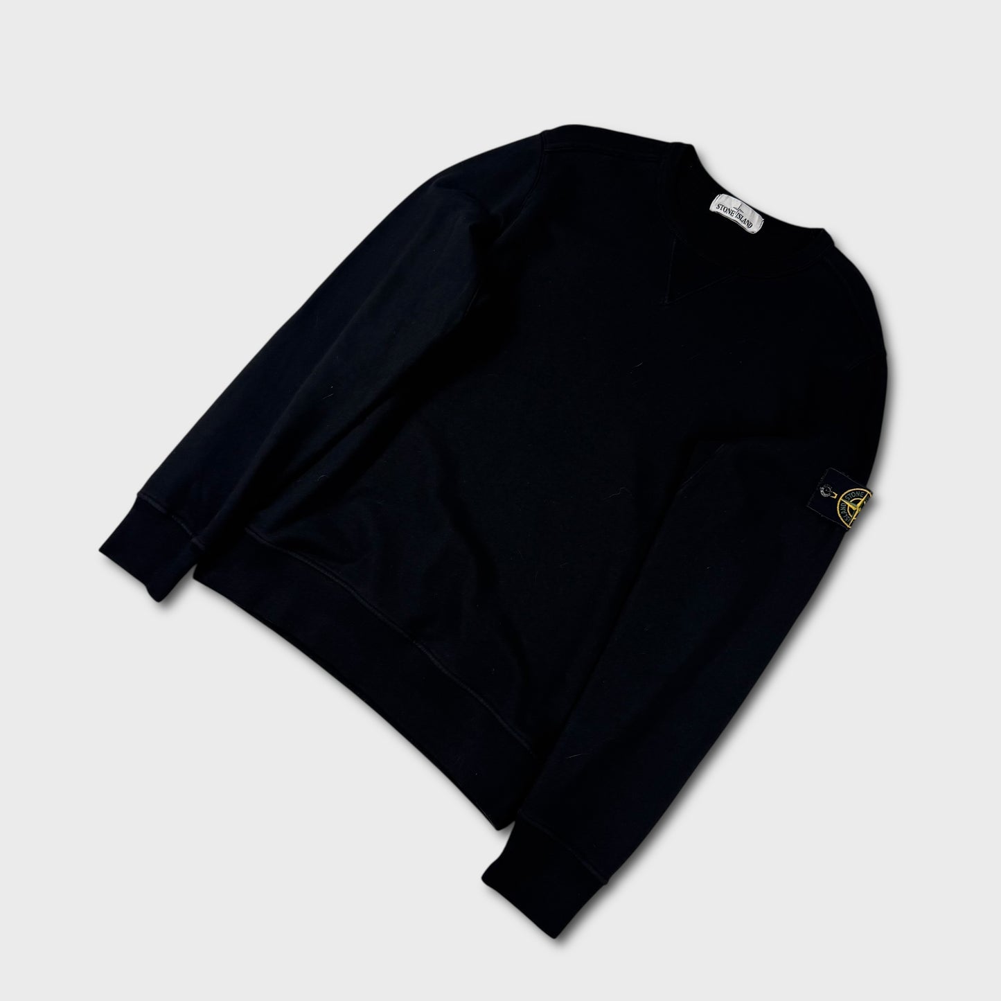 Stone Island Black Crewneck Sweatshirt M