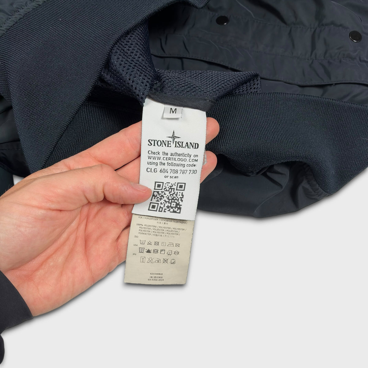 Stone Island Midnight Navy Micro Reps Hooded Jacket M
