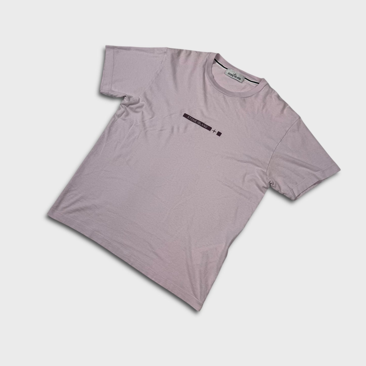 Stone Island Pink Logo T-Shirt M