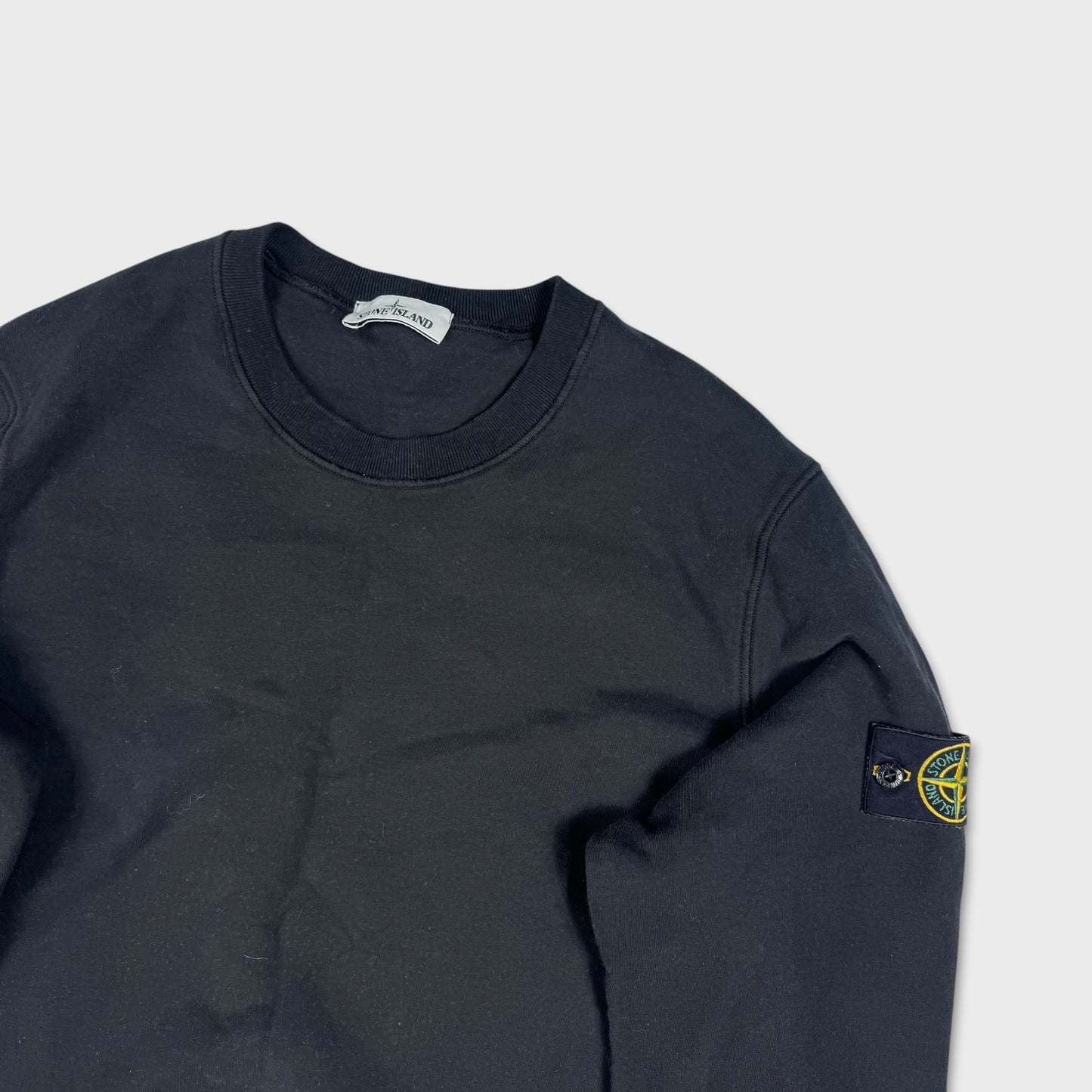 Stone Island Black Crewneck Sweatshirt XXL
