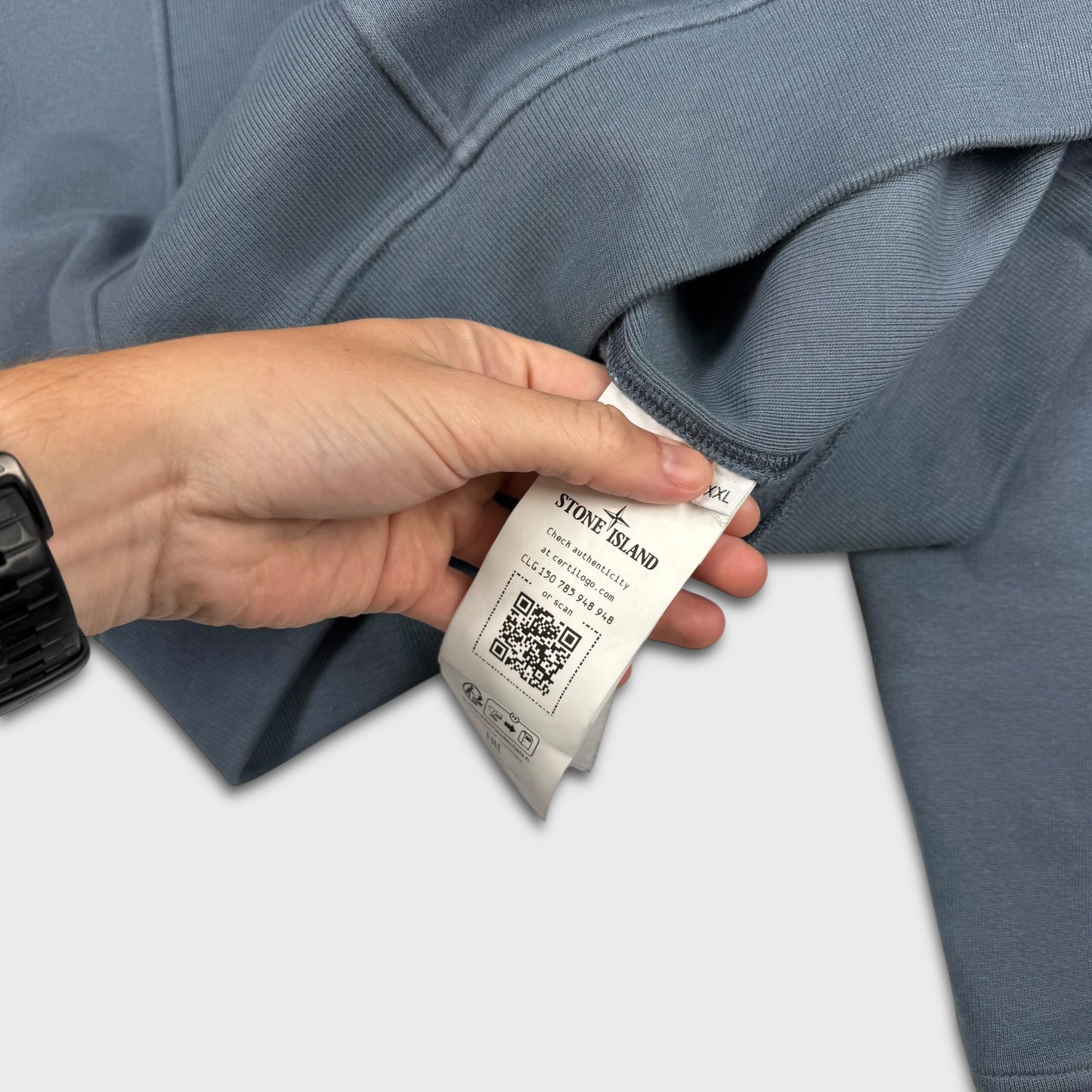 Stone Island Avio Blue Crewneck XXL