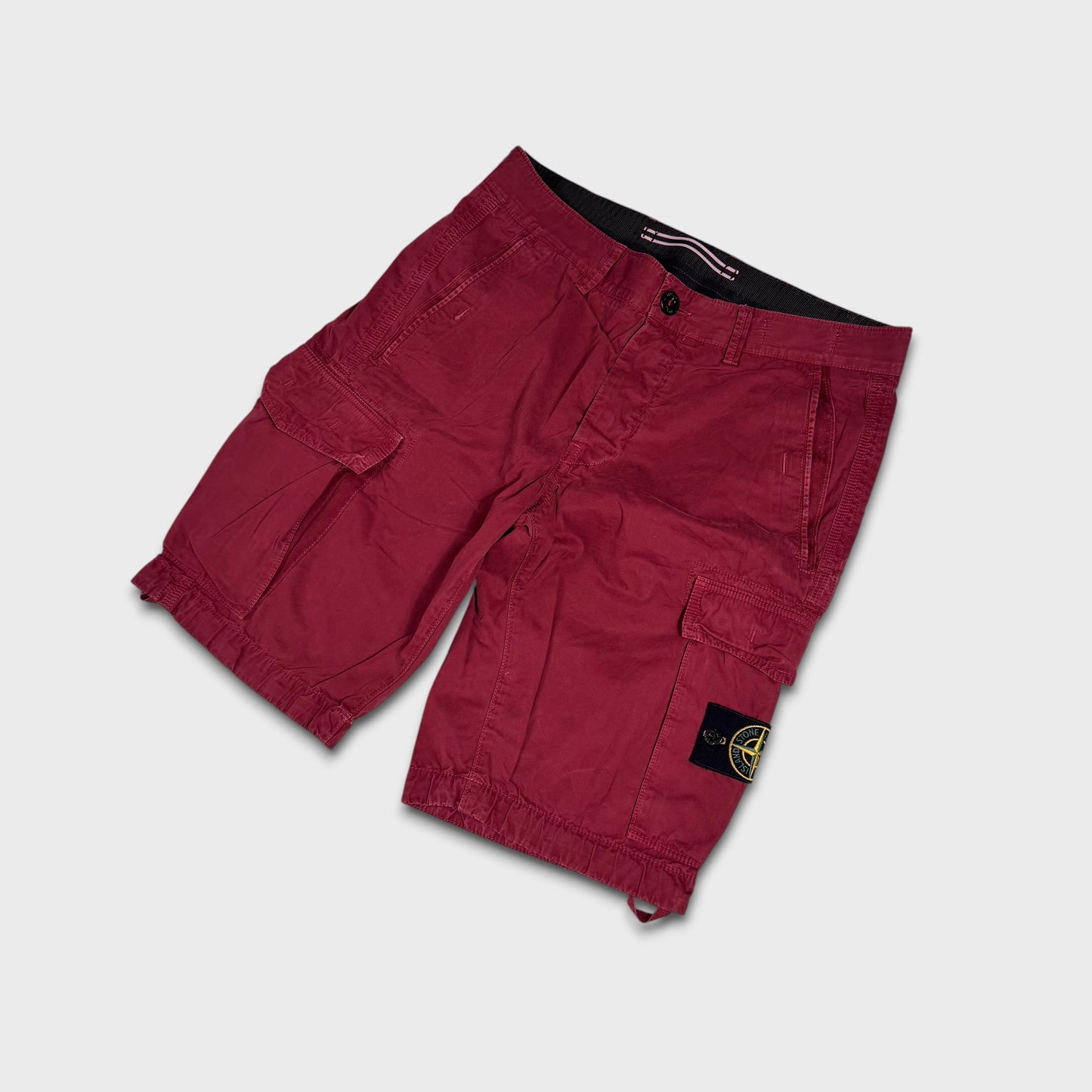 Stone Island Badge Cargo Shorts W30