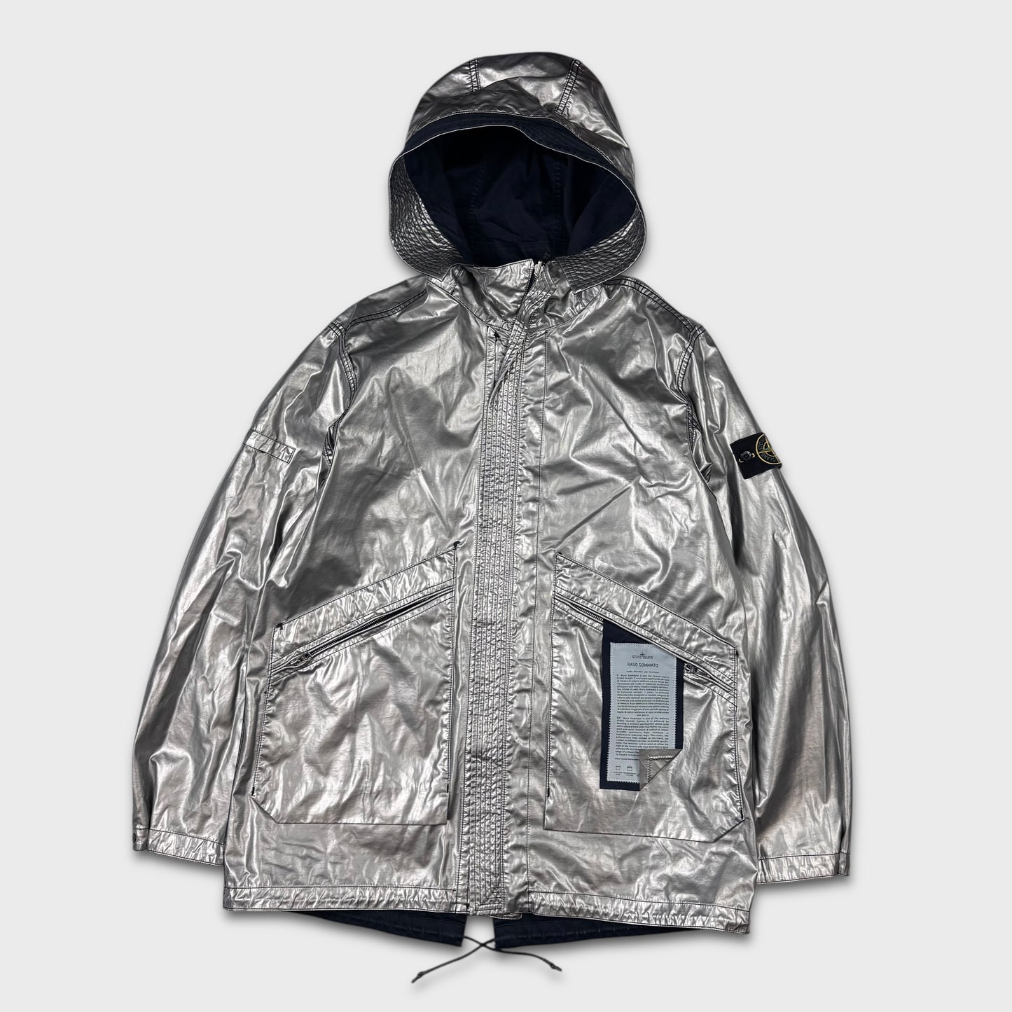 Stone Island Reversible Spaceman Raso Gommato Jacket XL