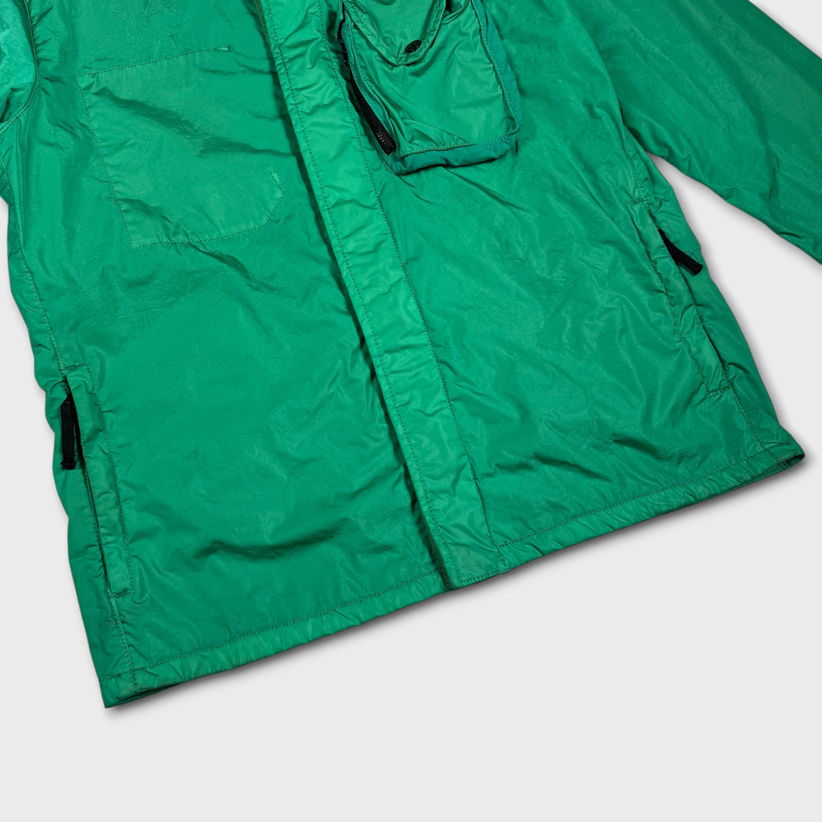 Stone Island Emerald Flock Velour Jacket XL