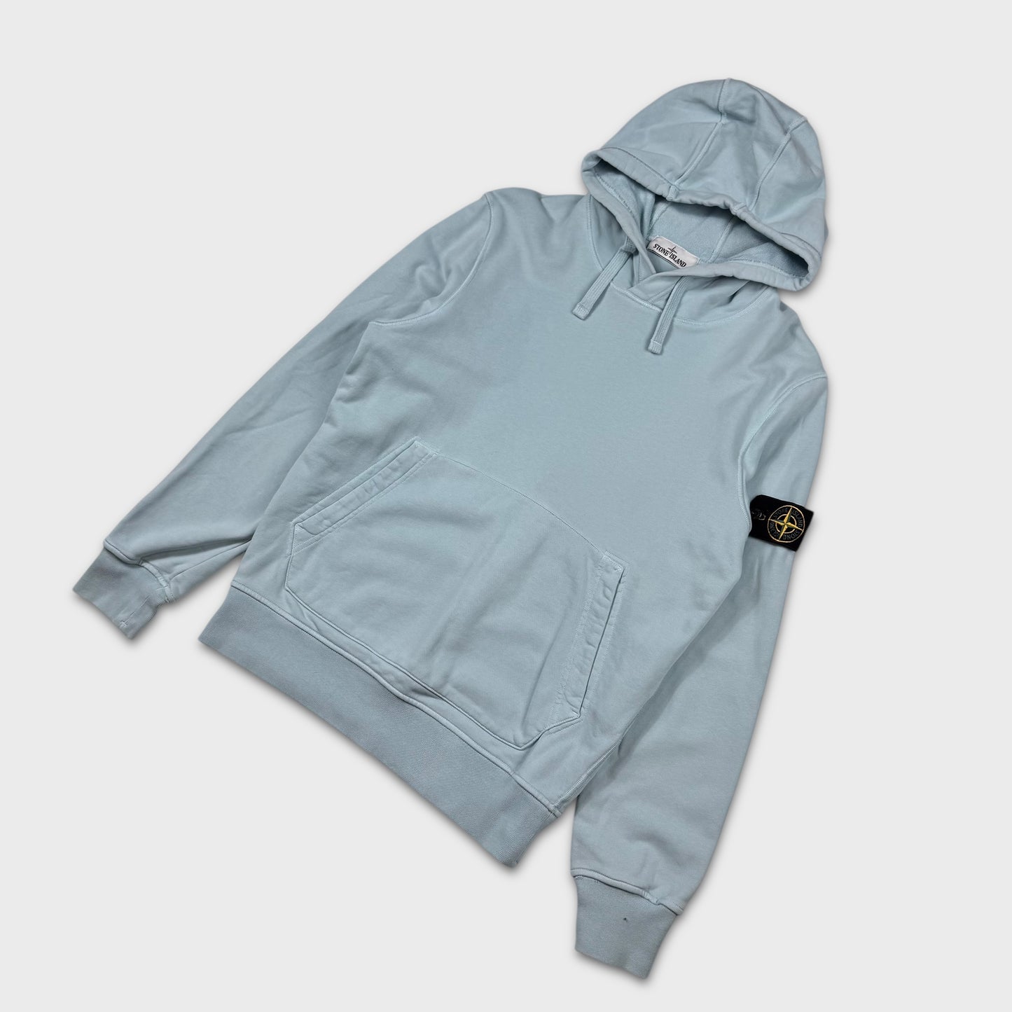 Stone Island Baby Blue Pullover Hoodie M