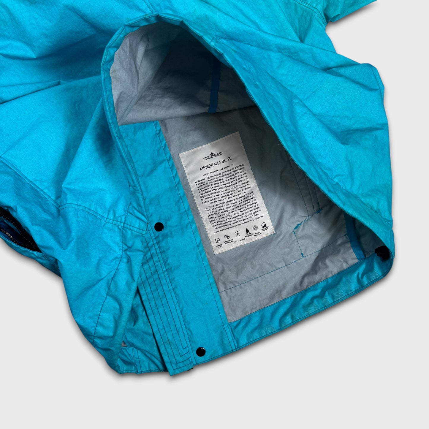 Stone Island Blue Membrana 3L TC Jacket S