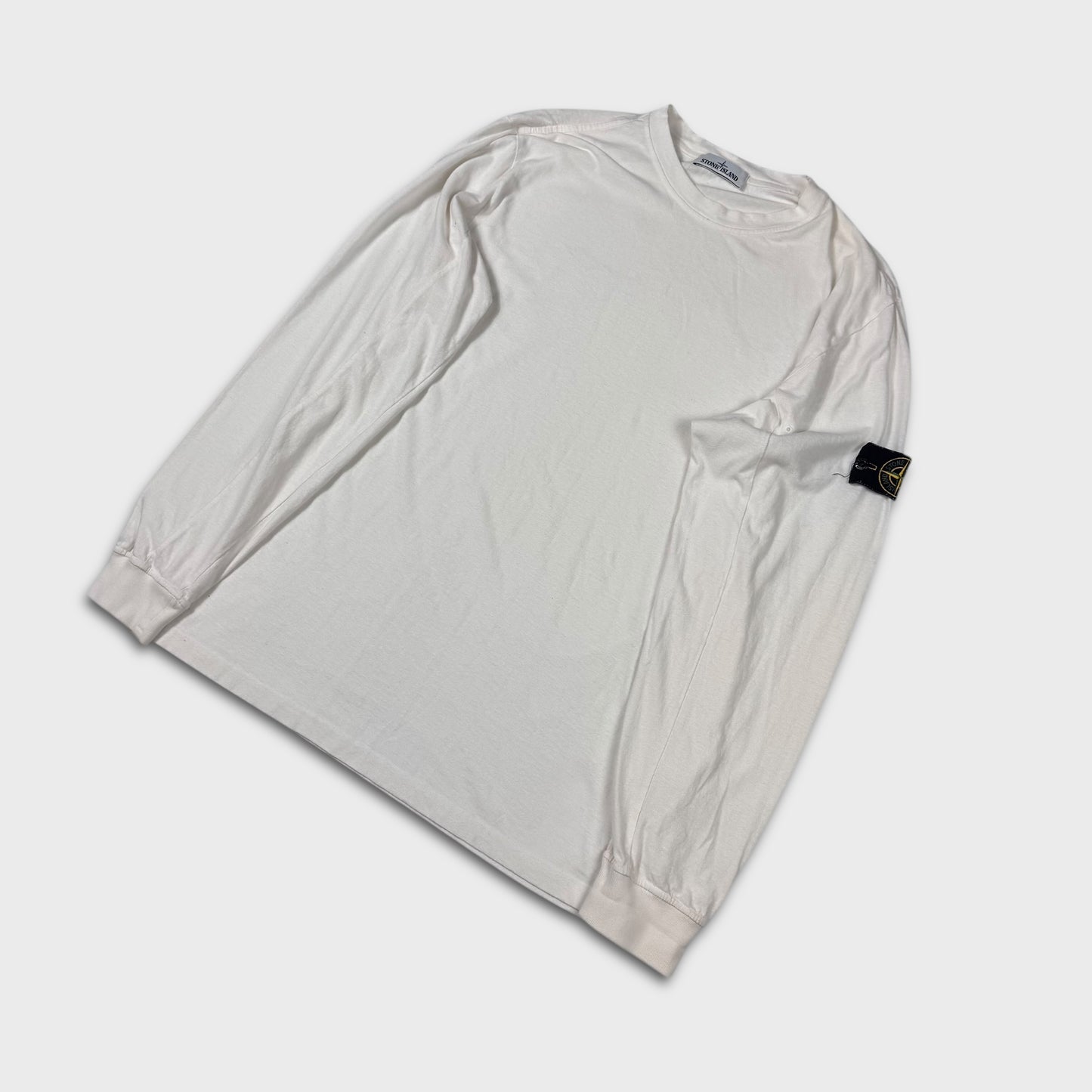 Stone Island White Longsleeve T-Shirt 3XL