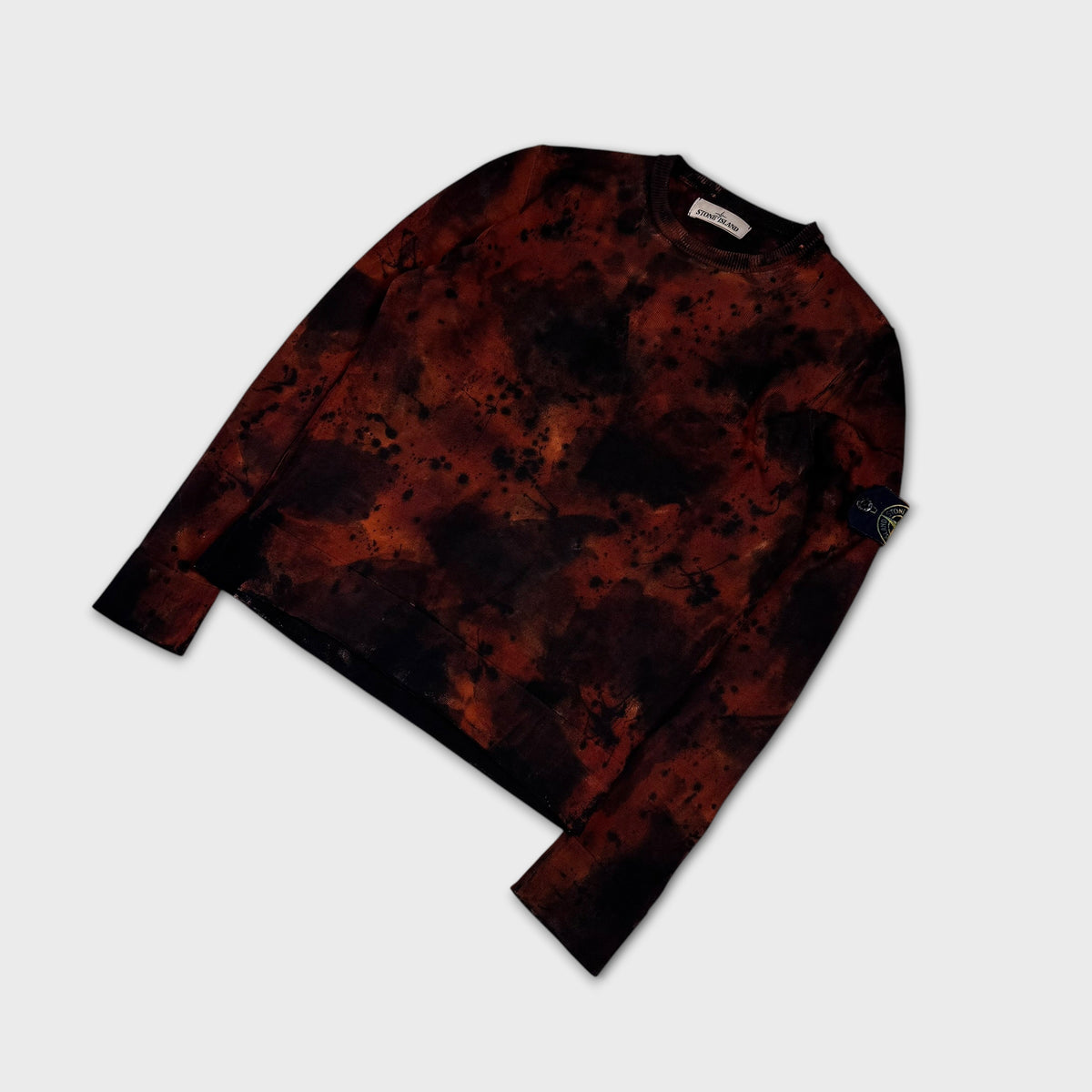 Stone Island Handpainted Corrosion Camo Crewneck S