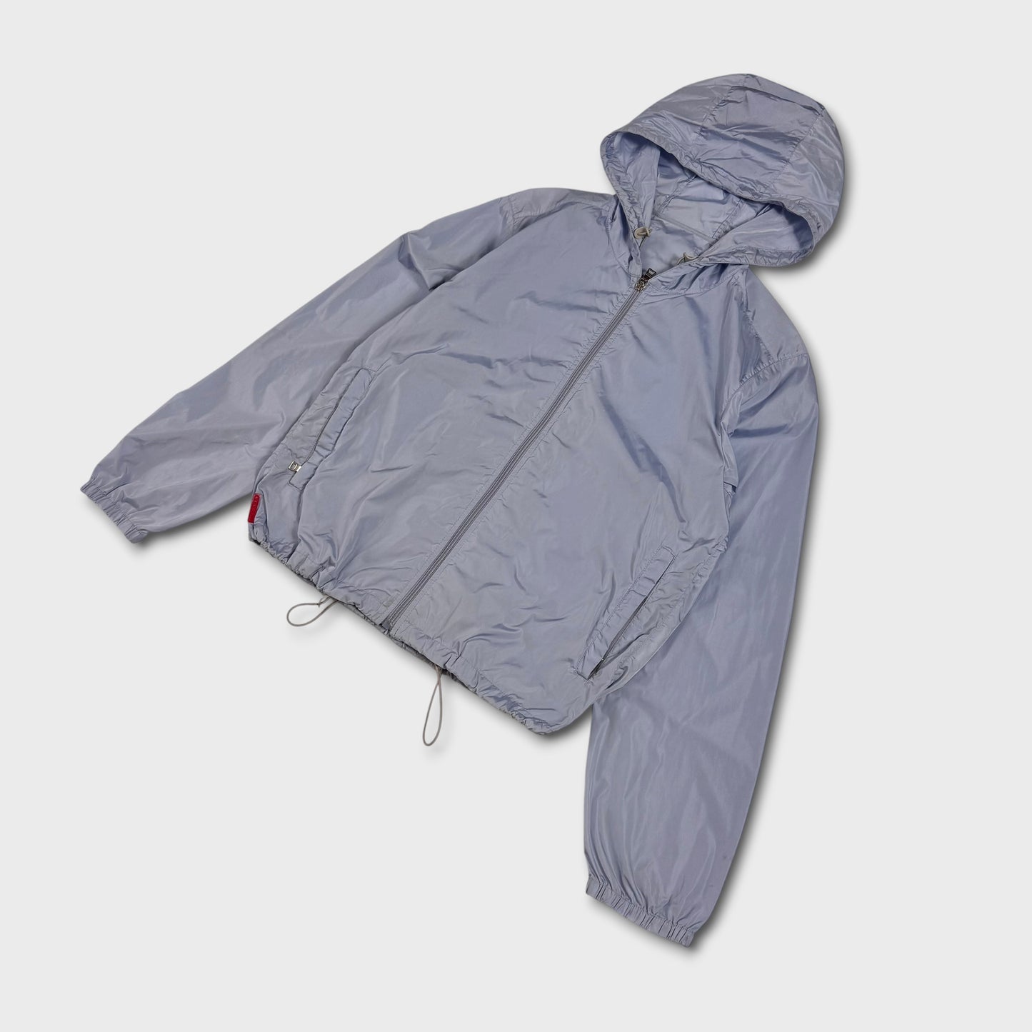 Prada Sport Baby Blue Nylon Windbreaker Jacket XL