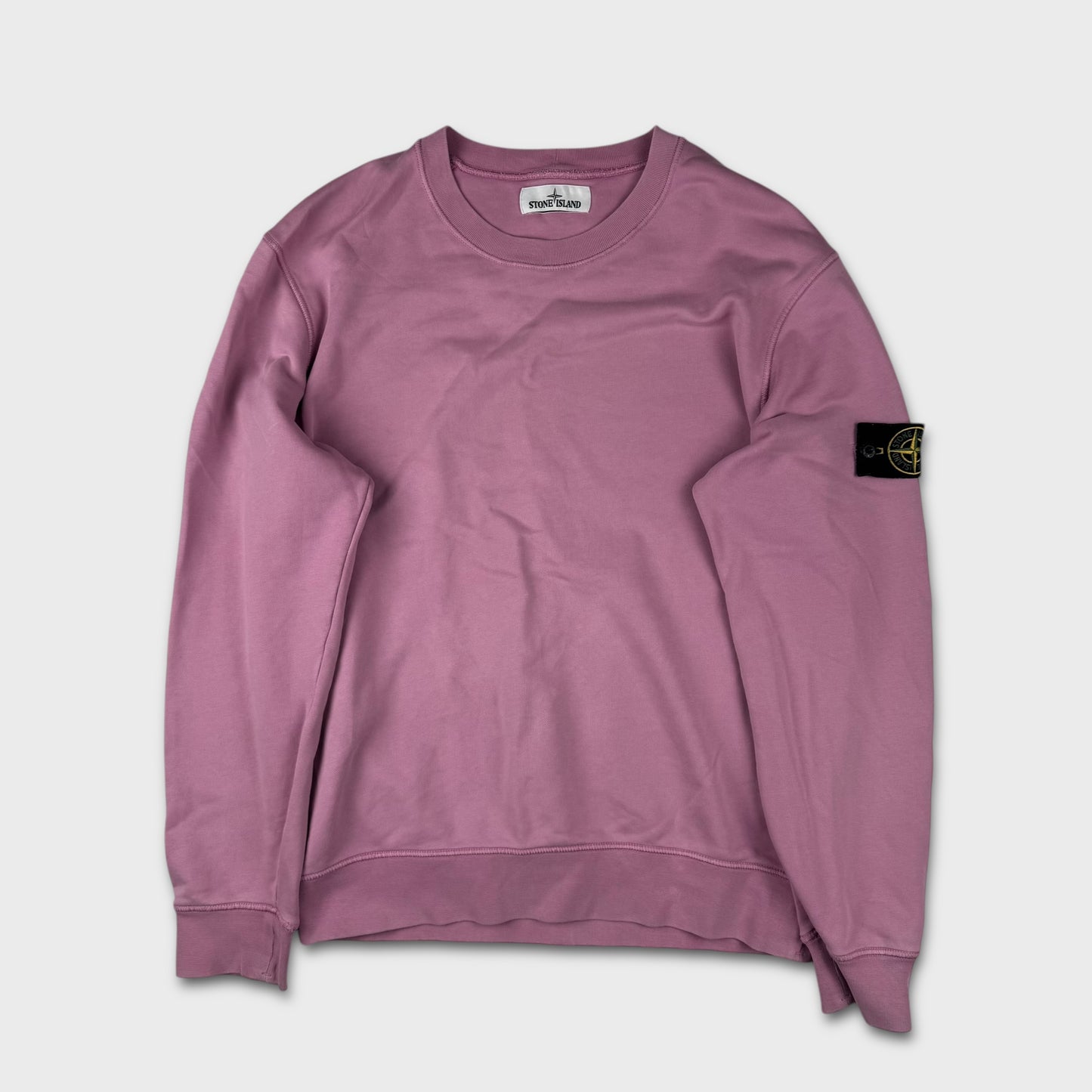 Stone Island Pink Crewneck Sweatshirt L