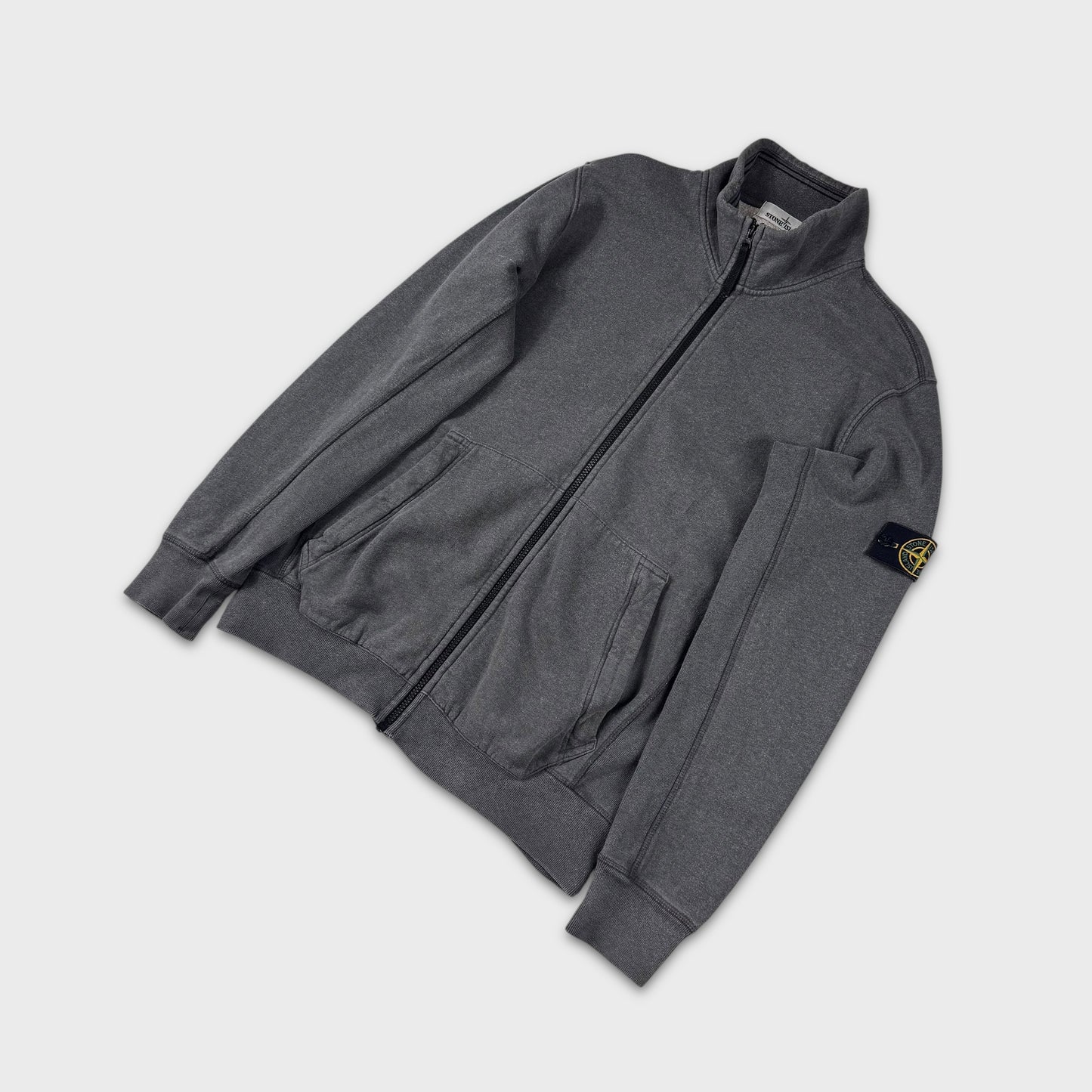 Stone Island Charcoal Zip Sweatshirt XL