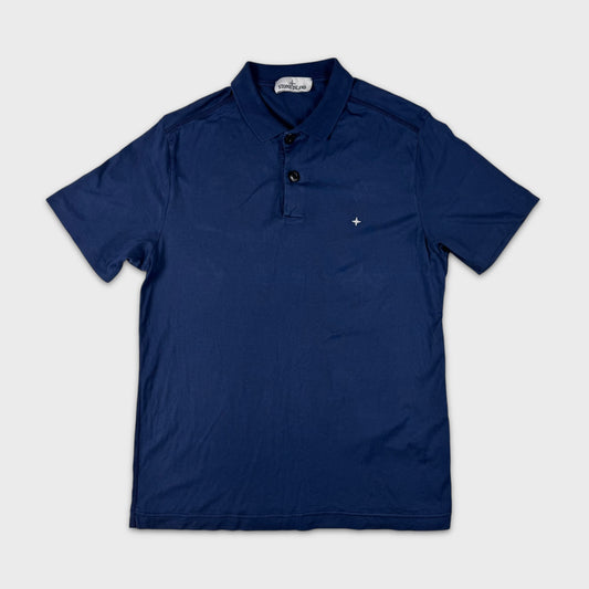 Stone Island Navy Stellina Polo Shirt L