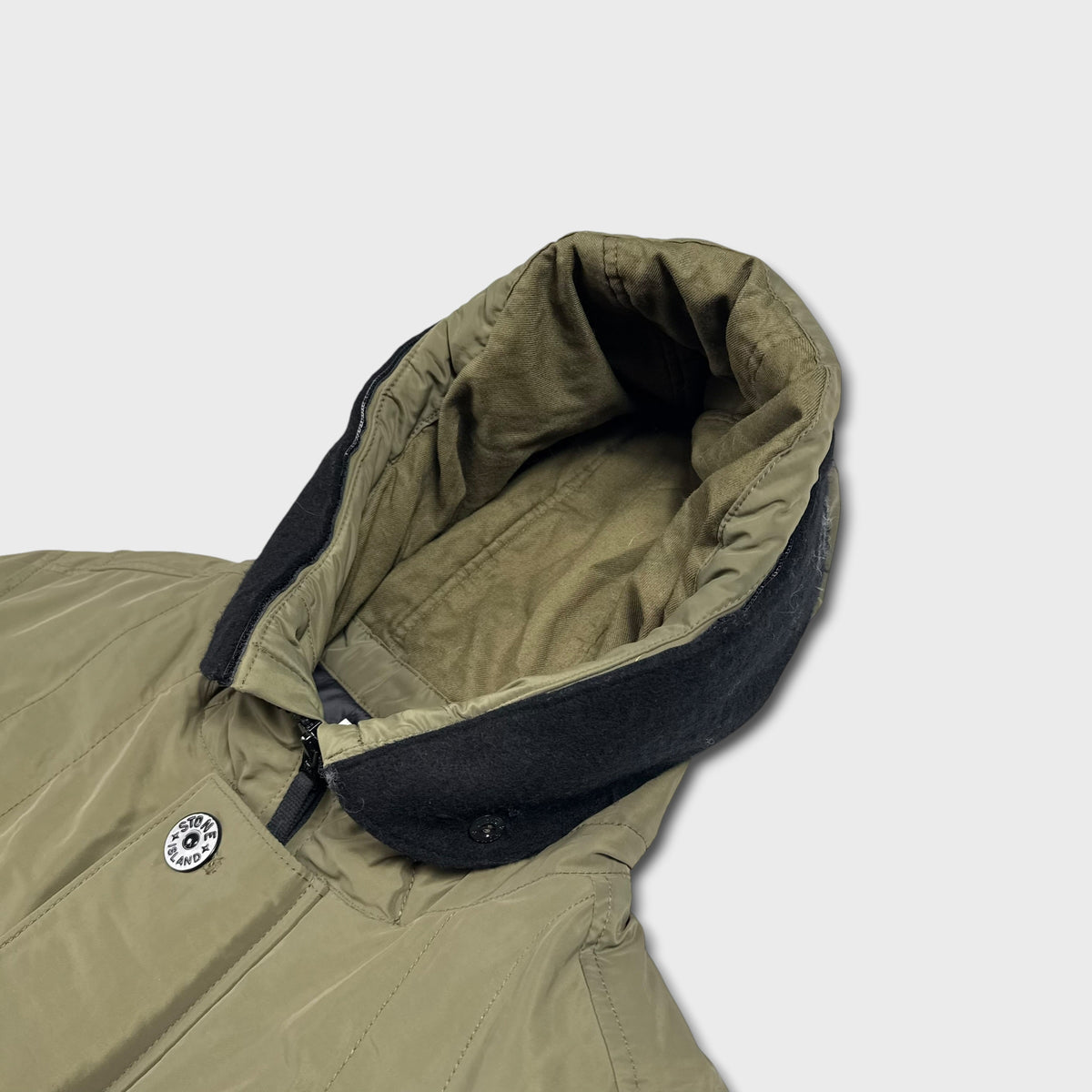 Stone Island Micro Reps Primaloft Insulation Technology Parka Jacket L