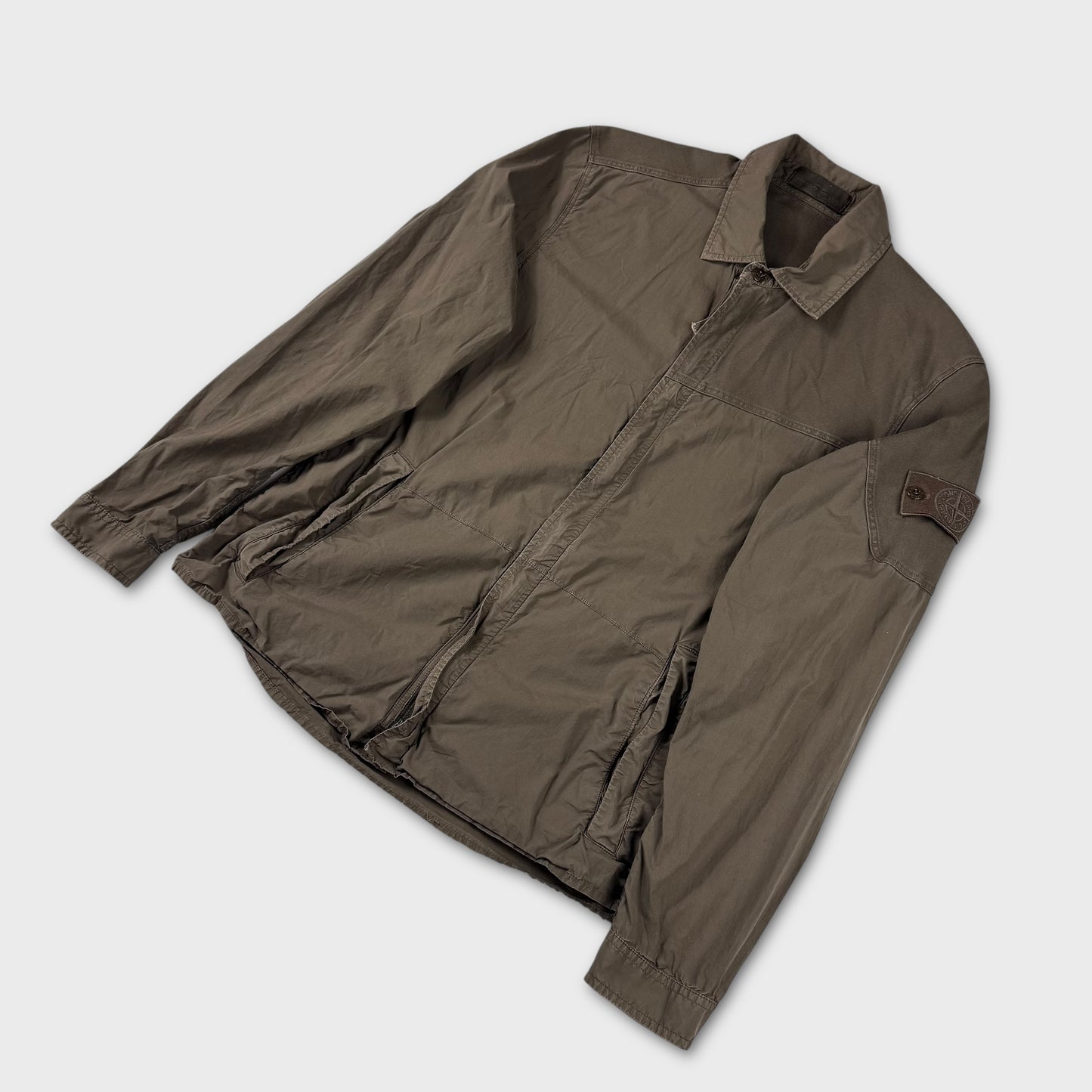 Stone Island ‘Ghost’ Olive Tela Overshirt M