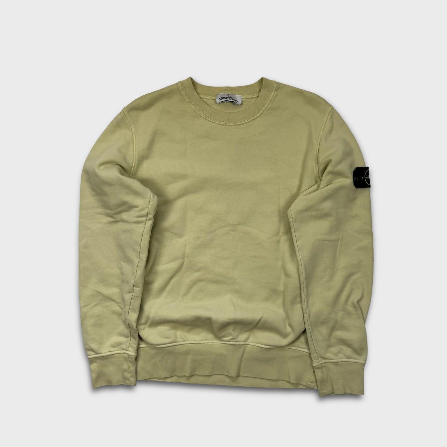 Stone Island Pale Yellow Crewneck M