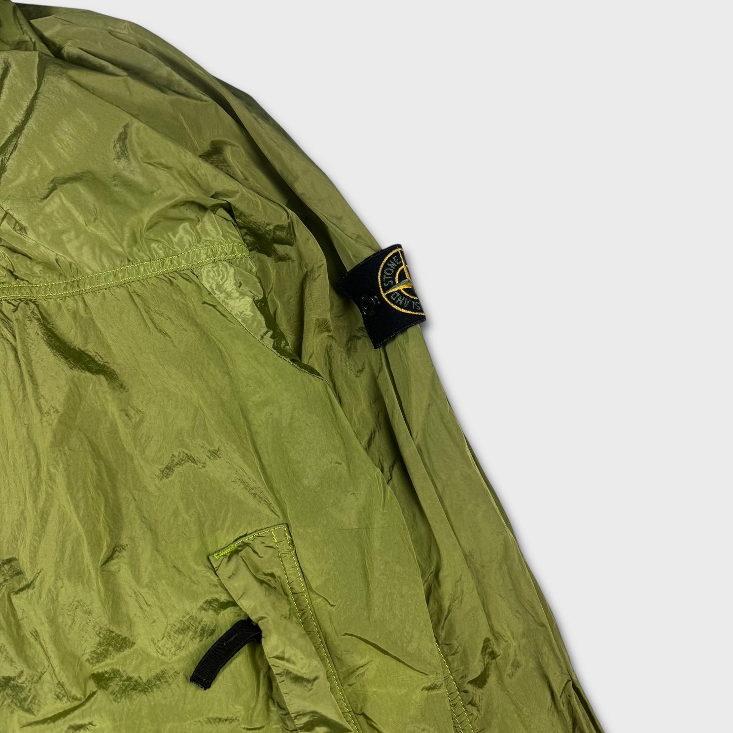 Stone Island Acid Lime Green Nylon Metal Watro Jacket XL