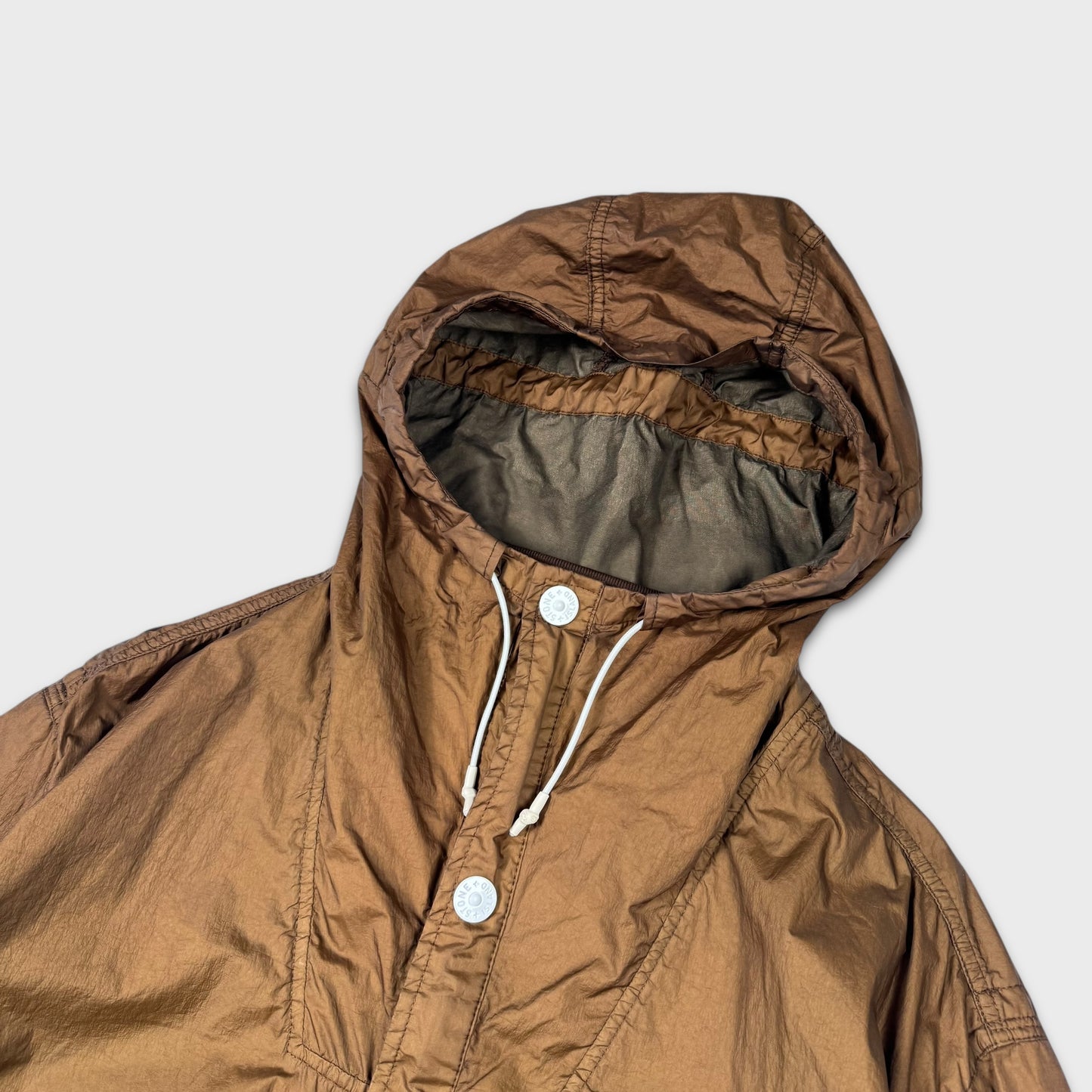 Stone Island Brown Membrana TC Jacket 3XL