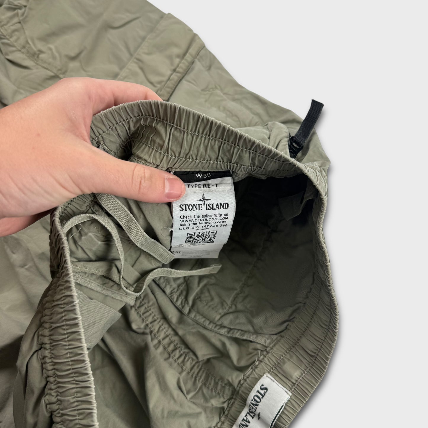 Stone Island Khaki Cargo Pants W30