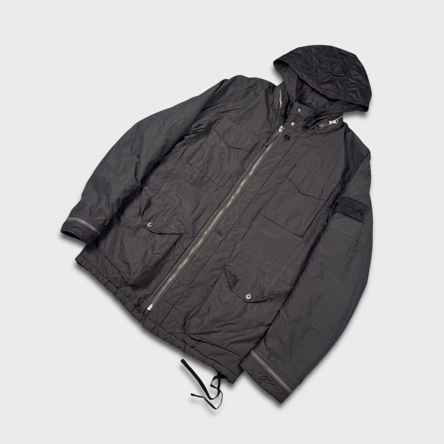 Stone Island Shadow Project 4 Field Quilted Nylon Hooded Jacket M