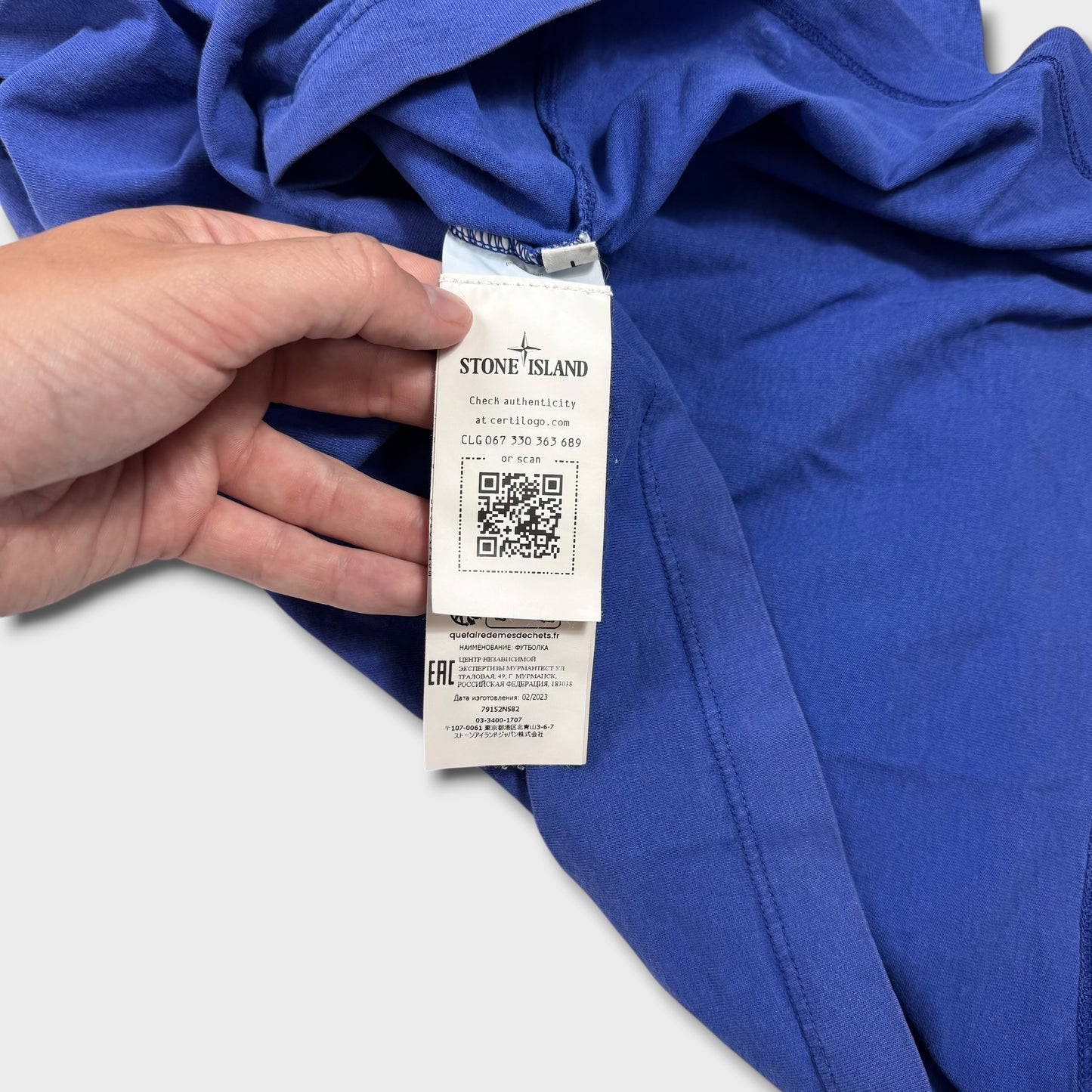 Stone Island Royal Blue T-Shirt L