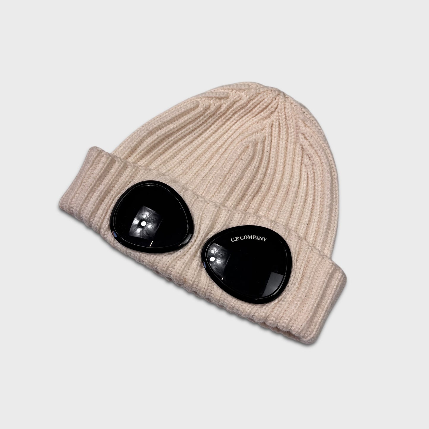 CP Company Goggle Lens Ribbed Beanie OS