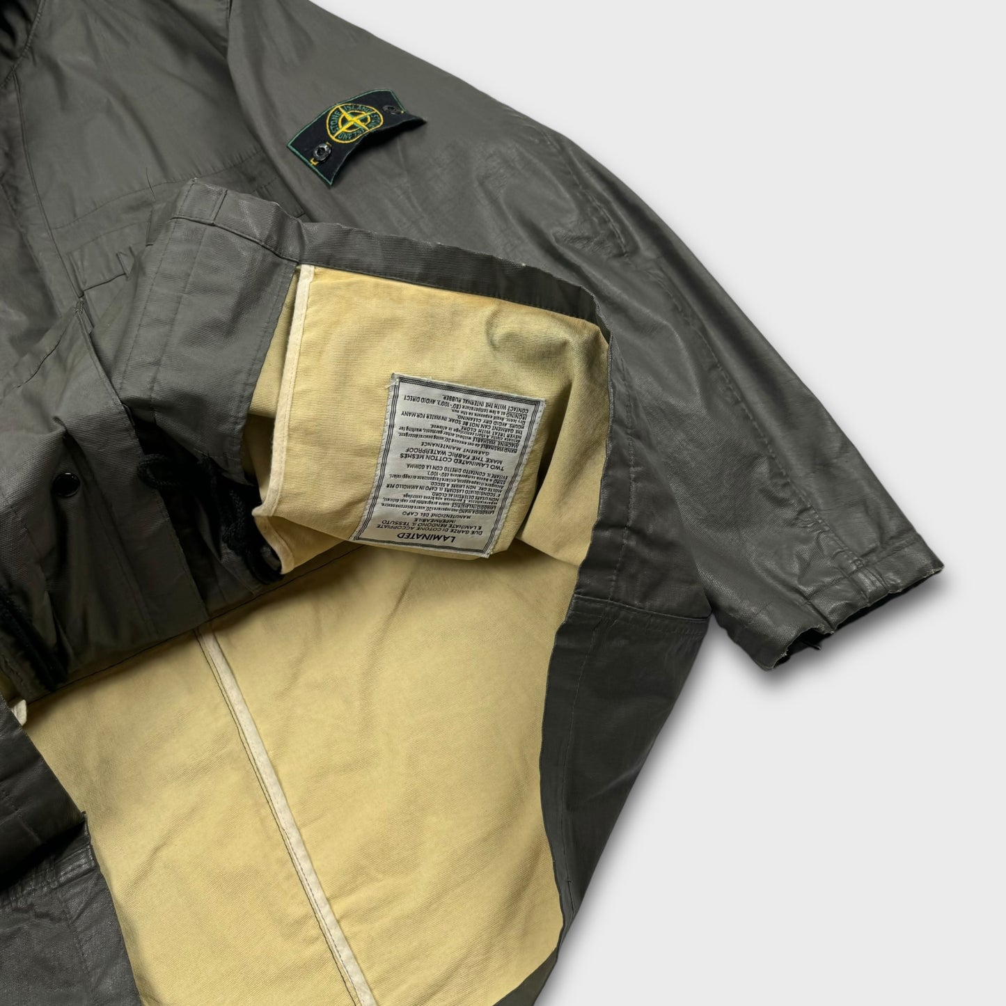 Stone Island AW1999 Laminated Parka Multipocket Jacket XL/XXL