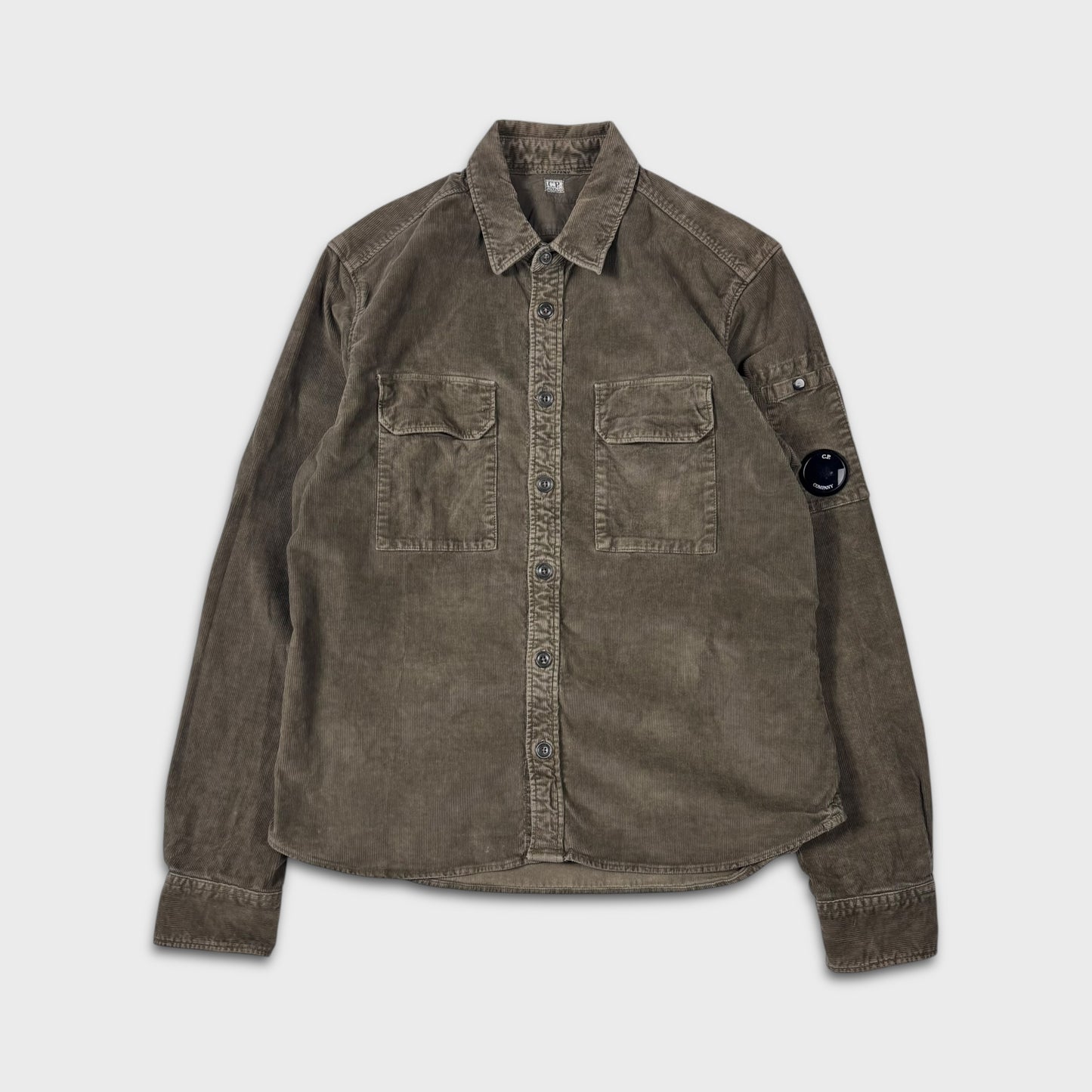 CP Company Olive Green Corduroy Shirt S