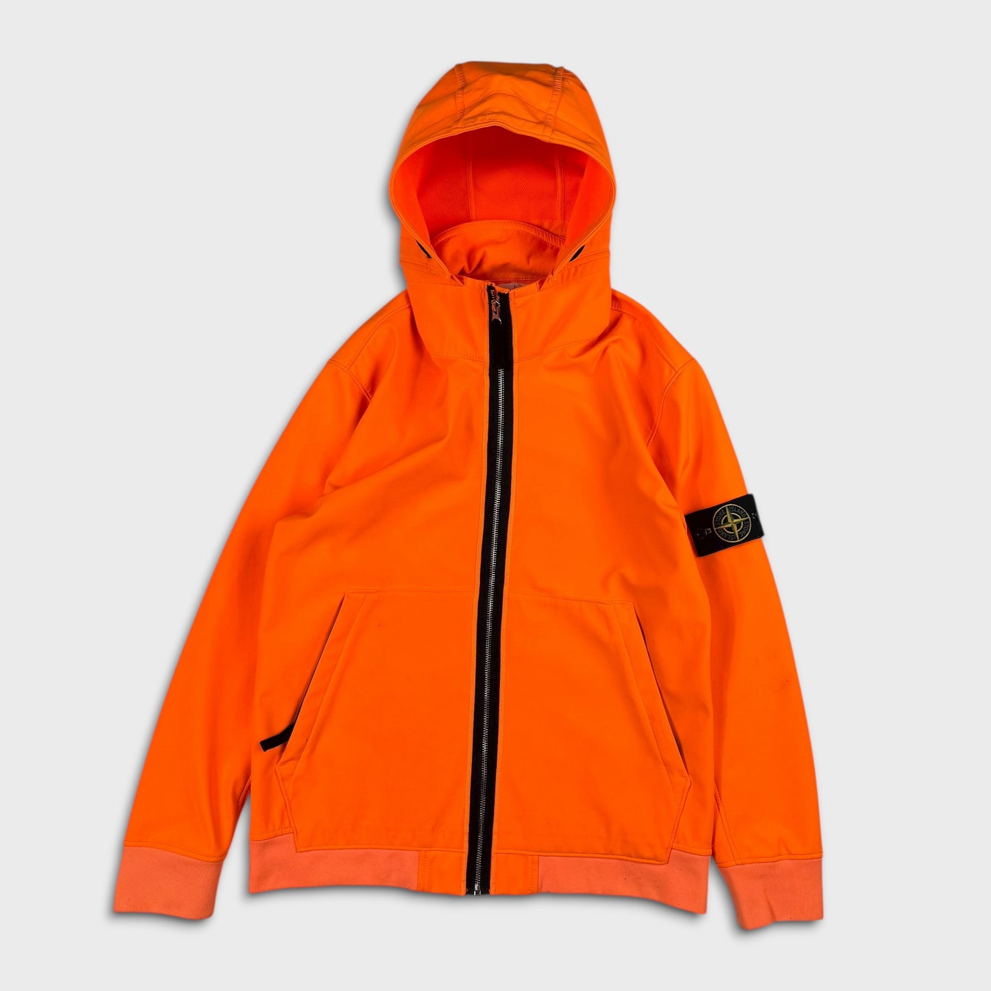 Stone Island Fluro Orange Soft Shell Jacket L