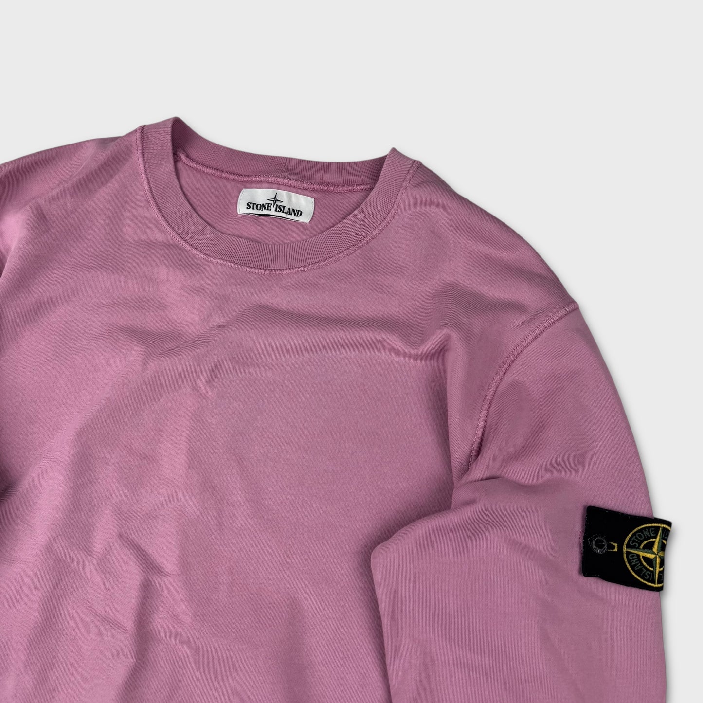 Stone Island Pink Crewneck Sweatshirt L