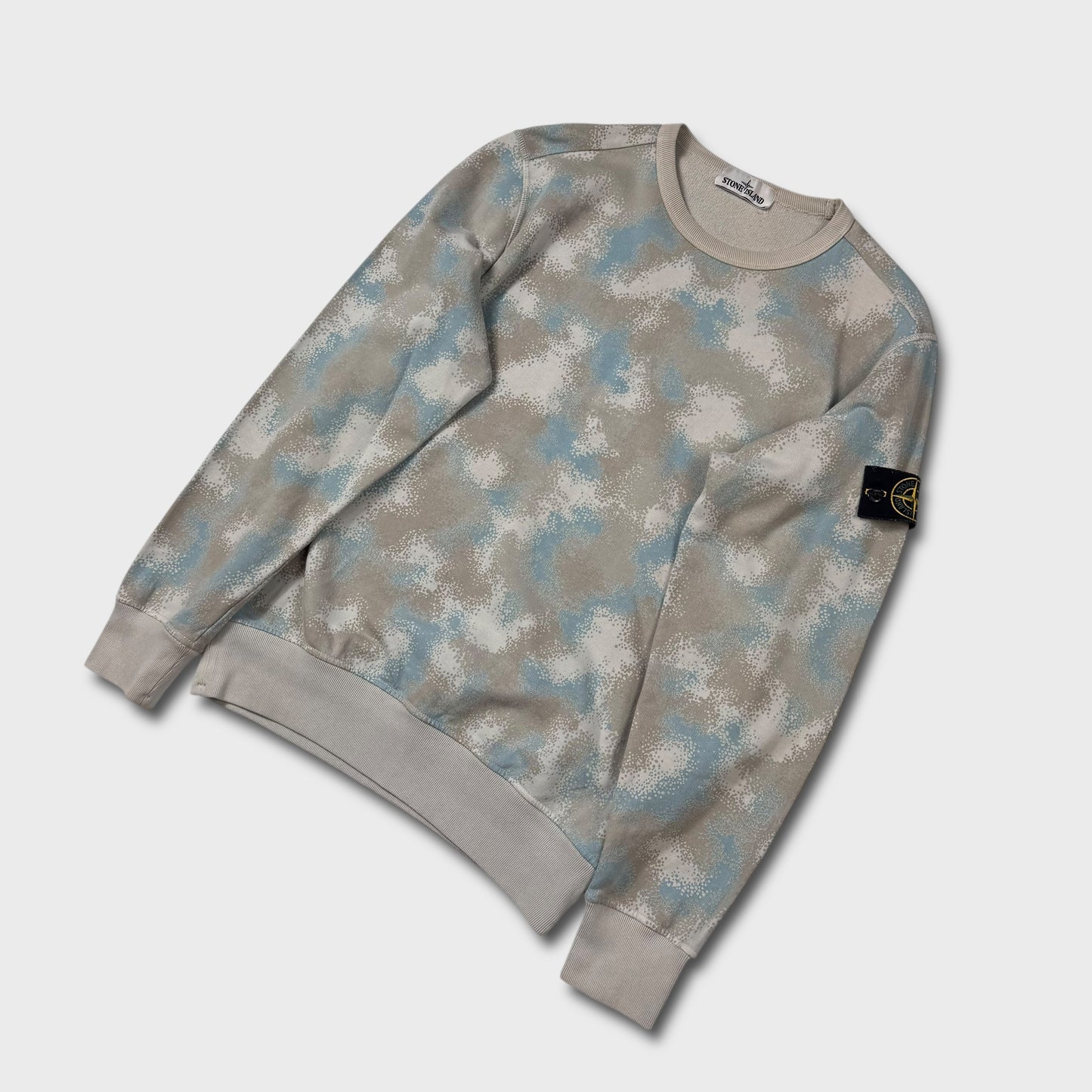 Stone Island Devore Camo Crewneck L
