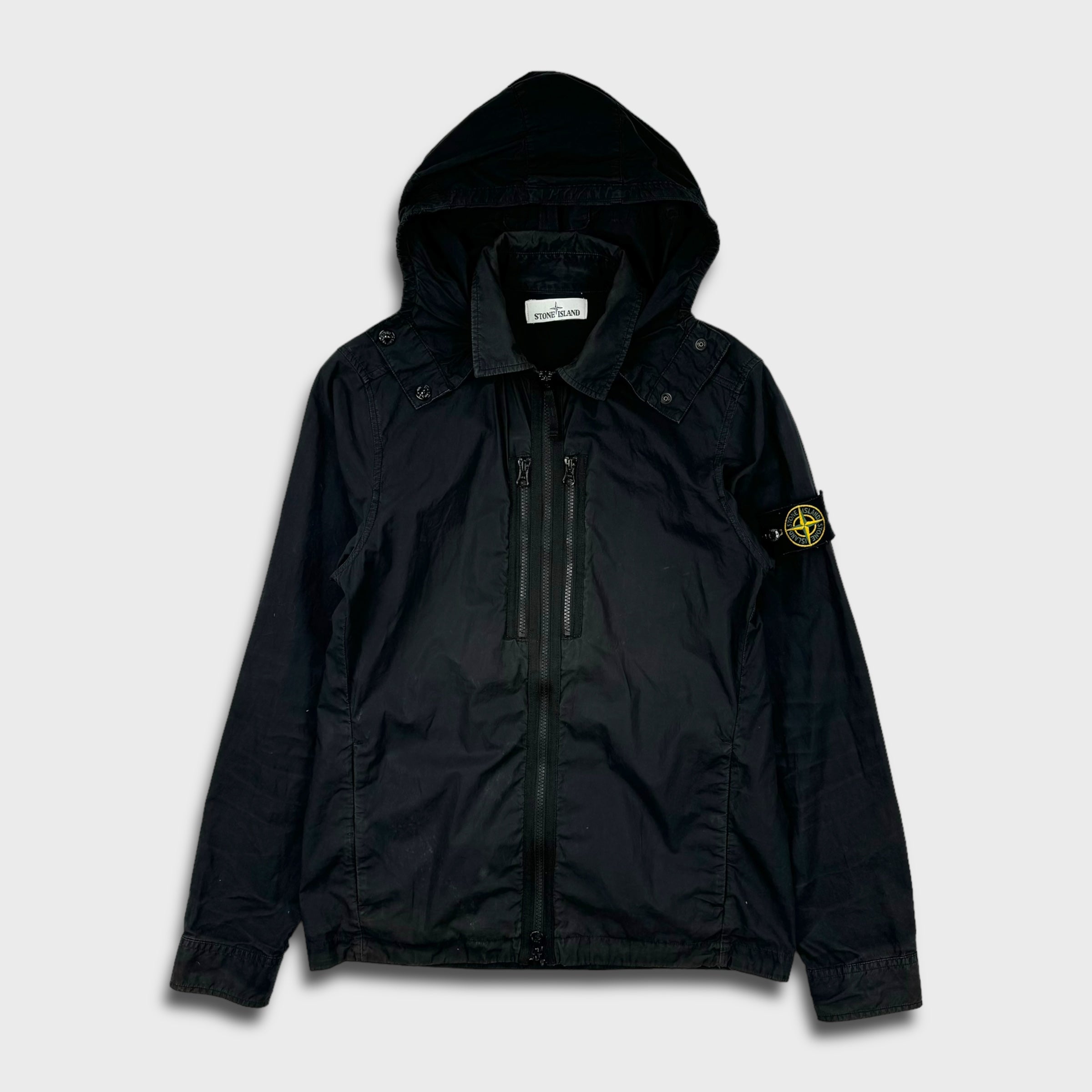 Stone Island Tela Parachute Hooded Overshirt S ArchiveJoy