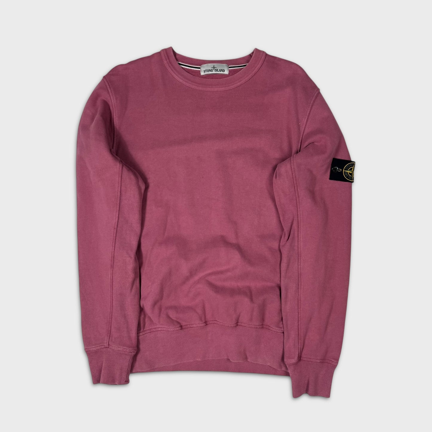 Stone Island Pink Crewneck Sweatshirt L