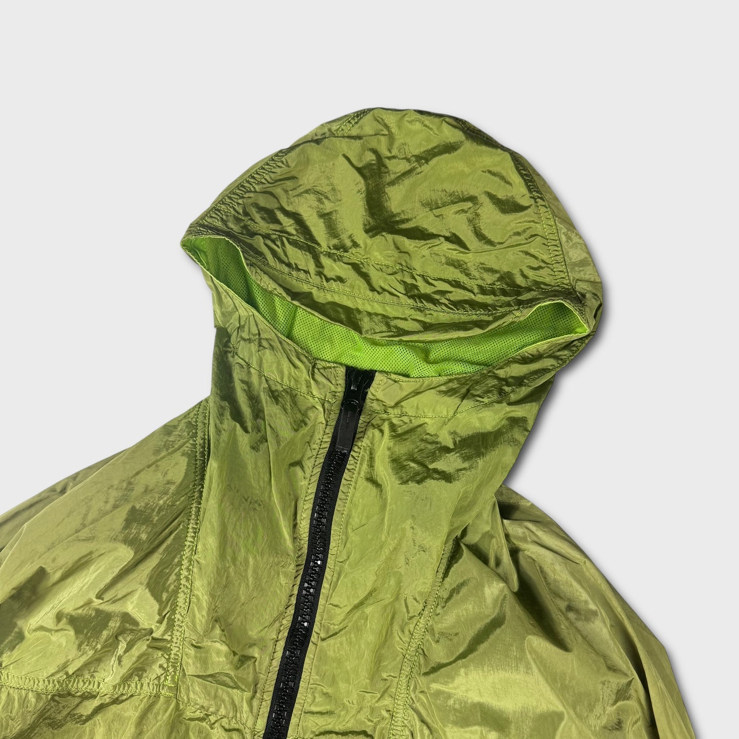 Stone Island Acid Lime Green Nylon Metal Watro Jacket XL