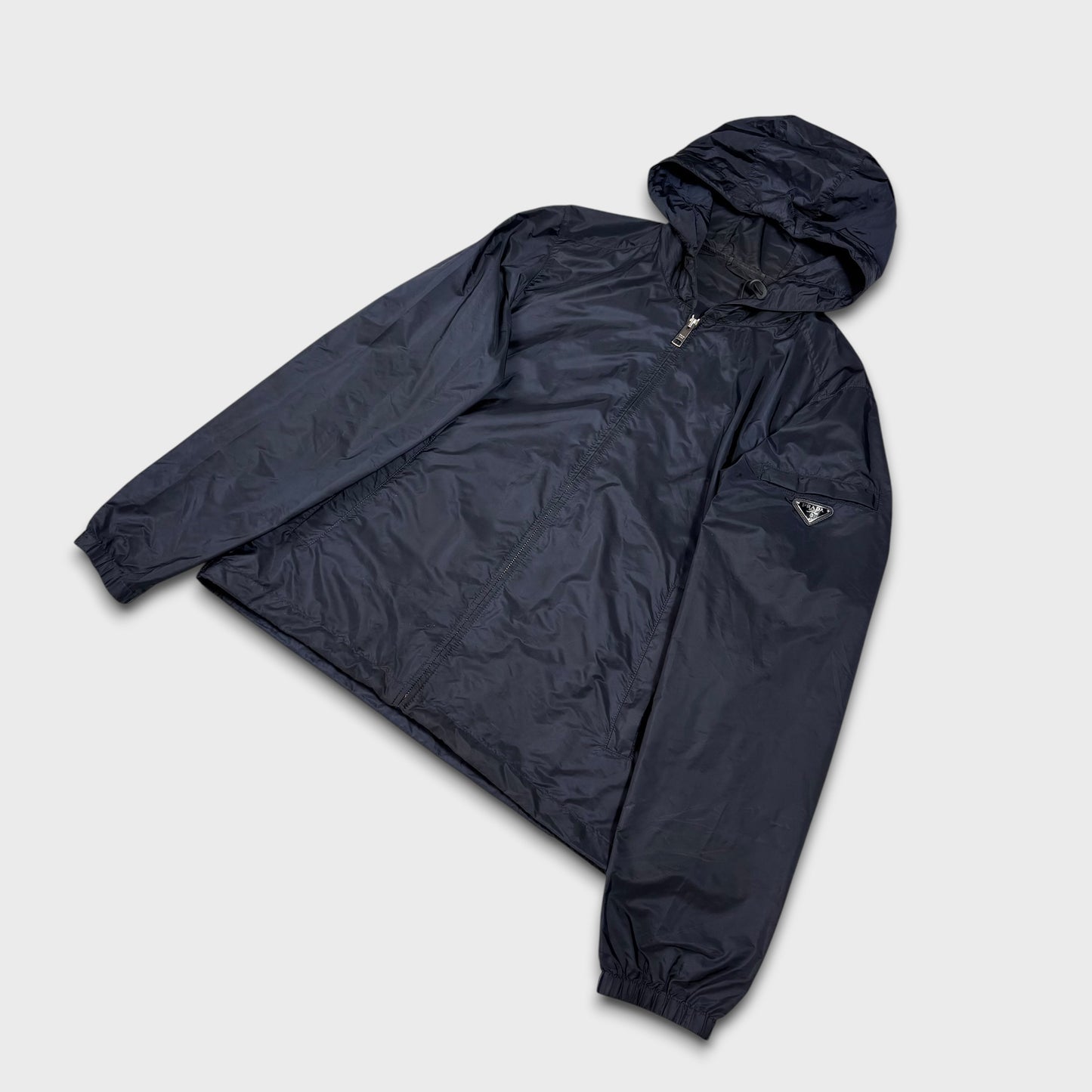 Prada Milano Navy Nylon WindbreakerJacket L