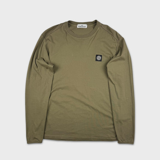 Stone Island Olive Longsleeve T-Shirt L