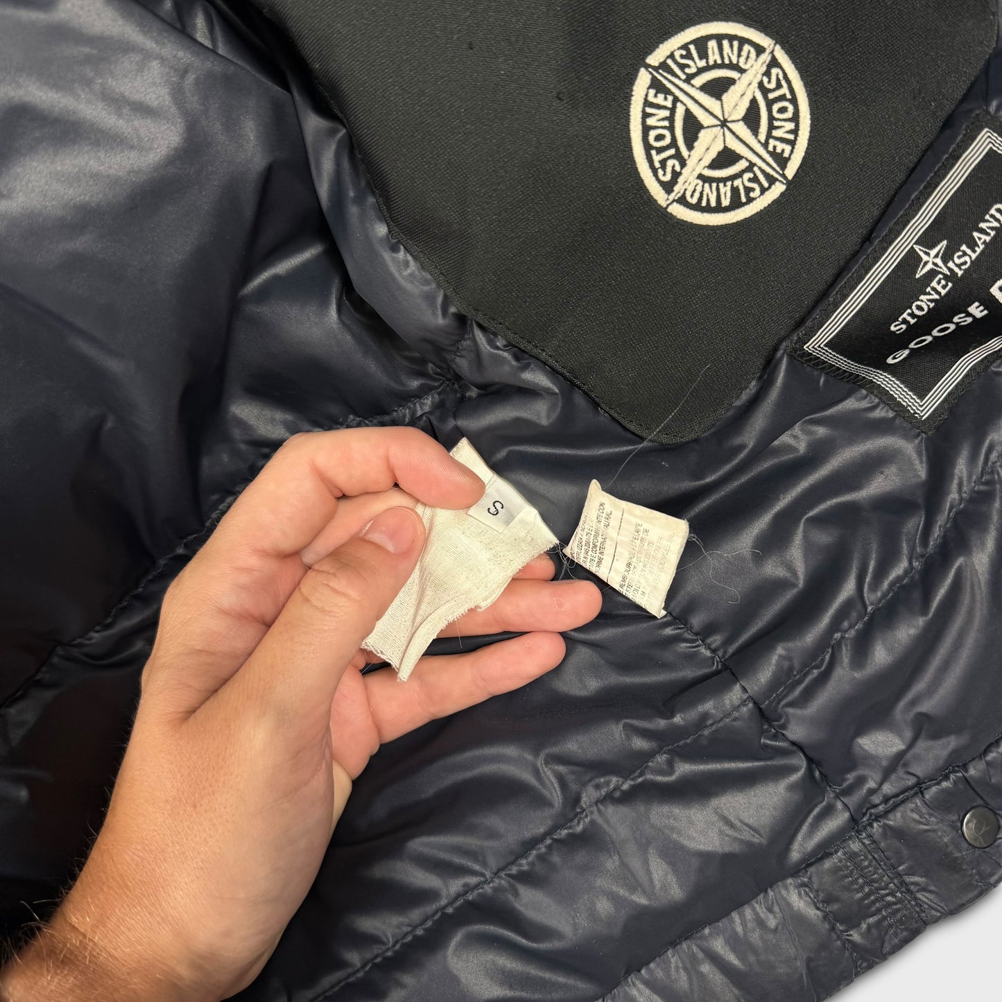 Stone Island Midnight Navy Goose Down Puffer Jacket S
