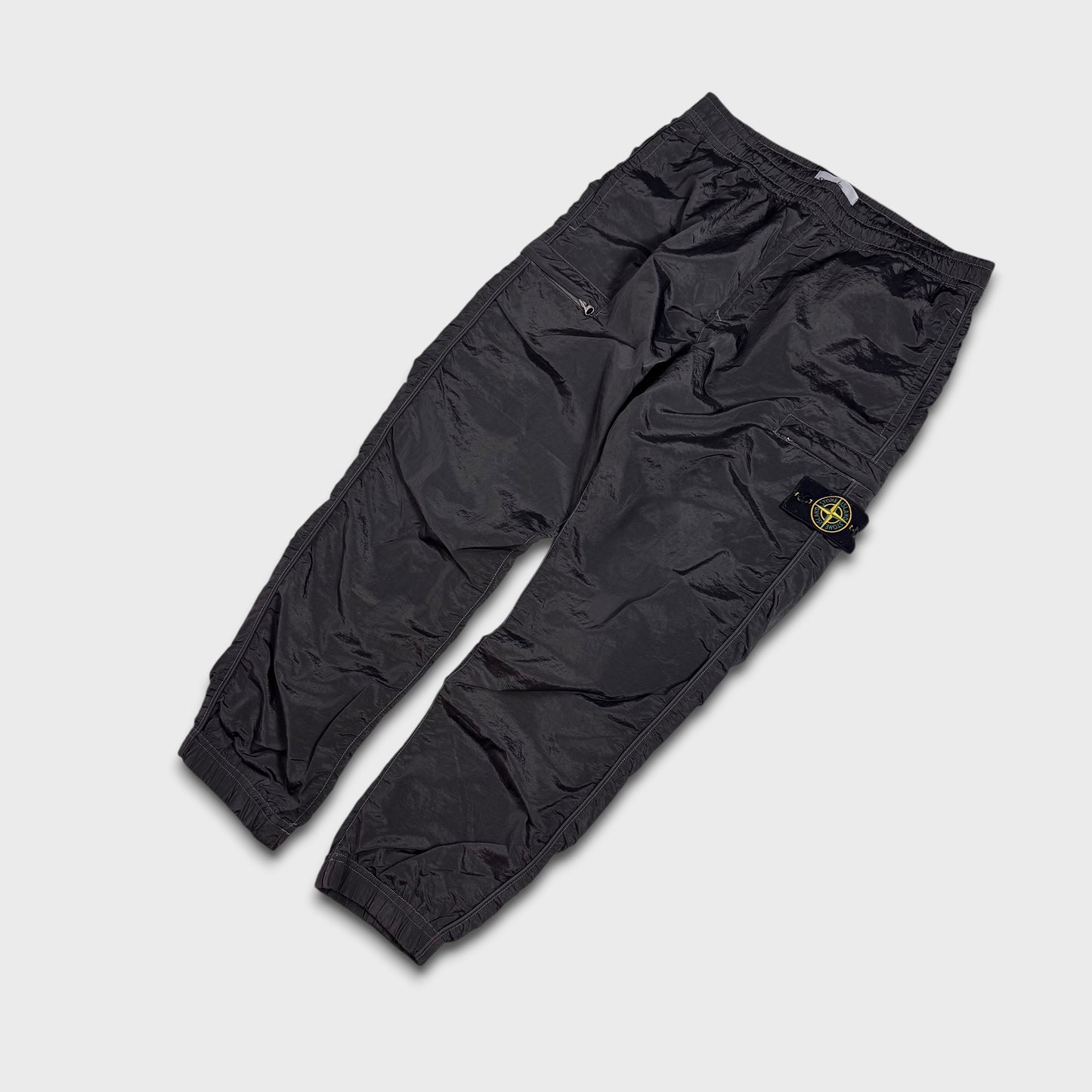 Stone Island Charcoal Nylon Metal Cargo Pants W34