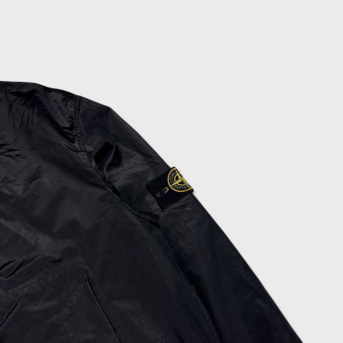 Stone Island 2007 Nylon Shimmer Flock Jacket XL