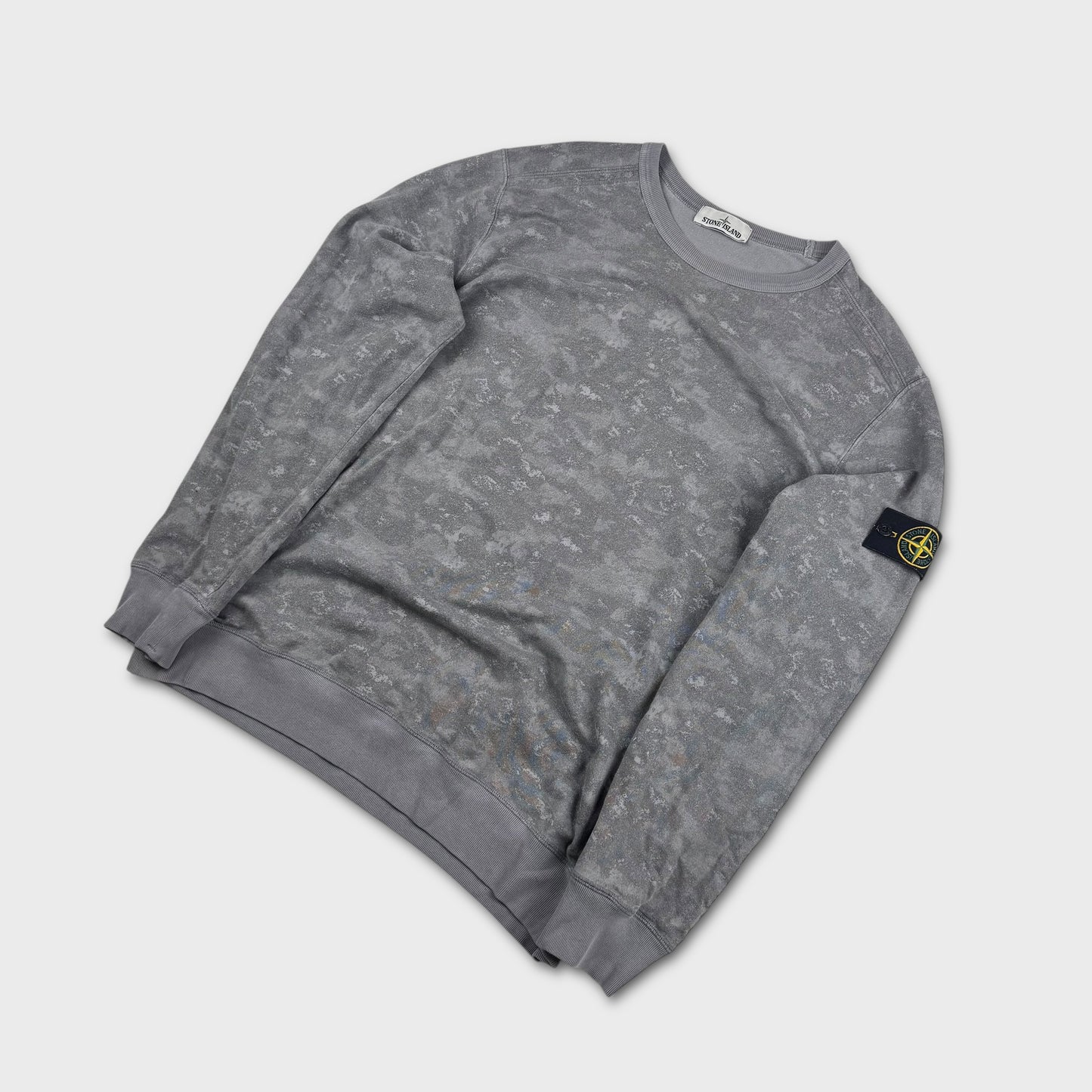 Stone Island Grey Camo Crewneck 3XL